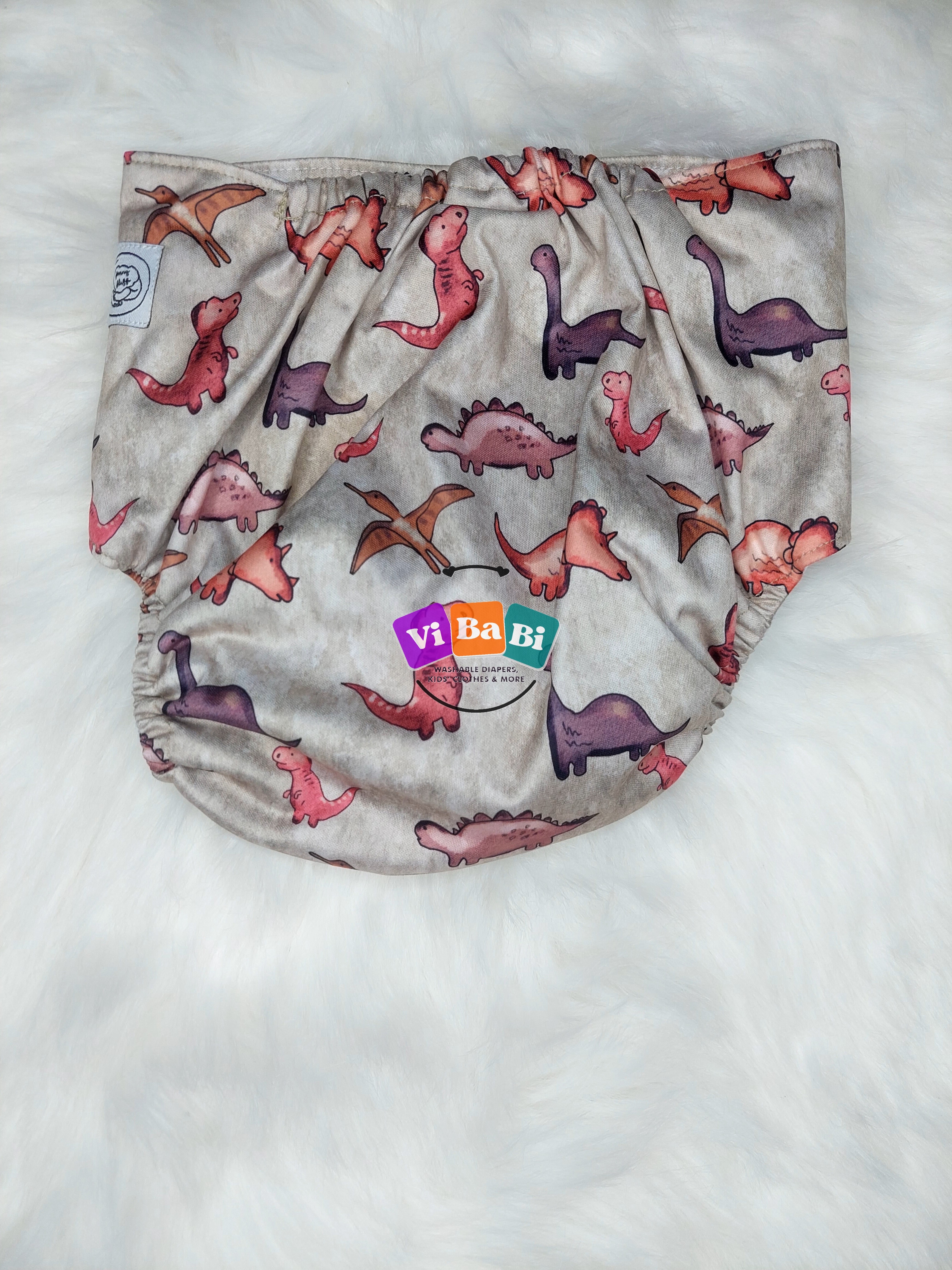 Cutie Saurus by Fanny Fluff, (Pocket) Reusable Cloth Diaper