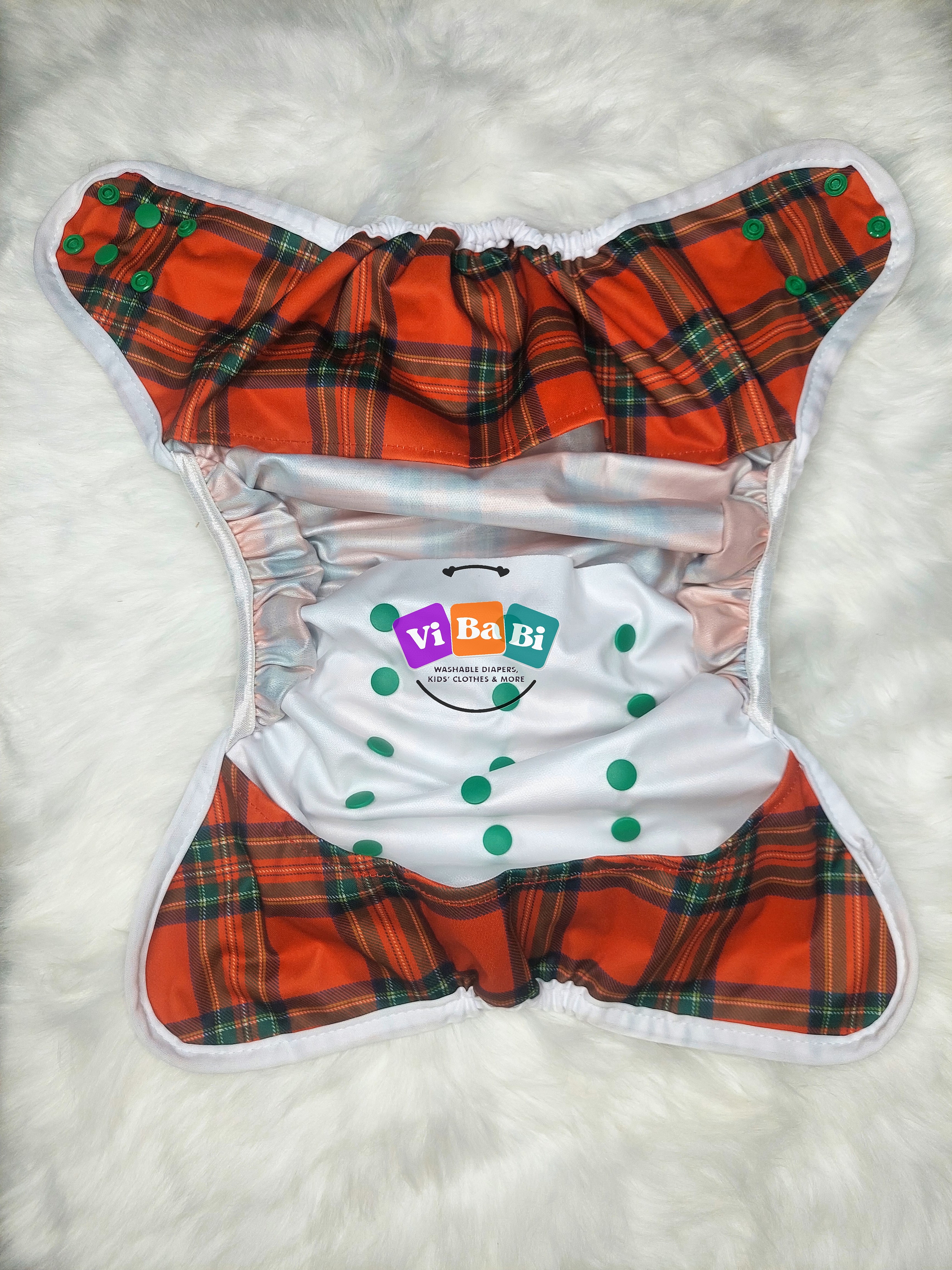  Tartan Plaid by Sustainable Sprinkles, (Cover) Reusable Cloth Diaper