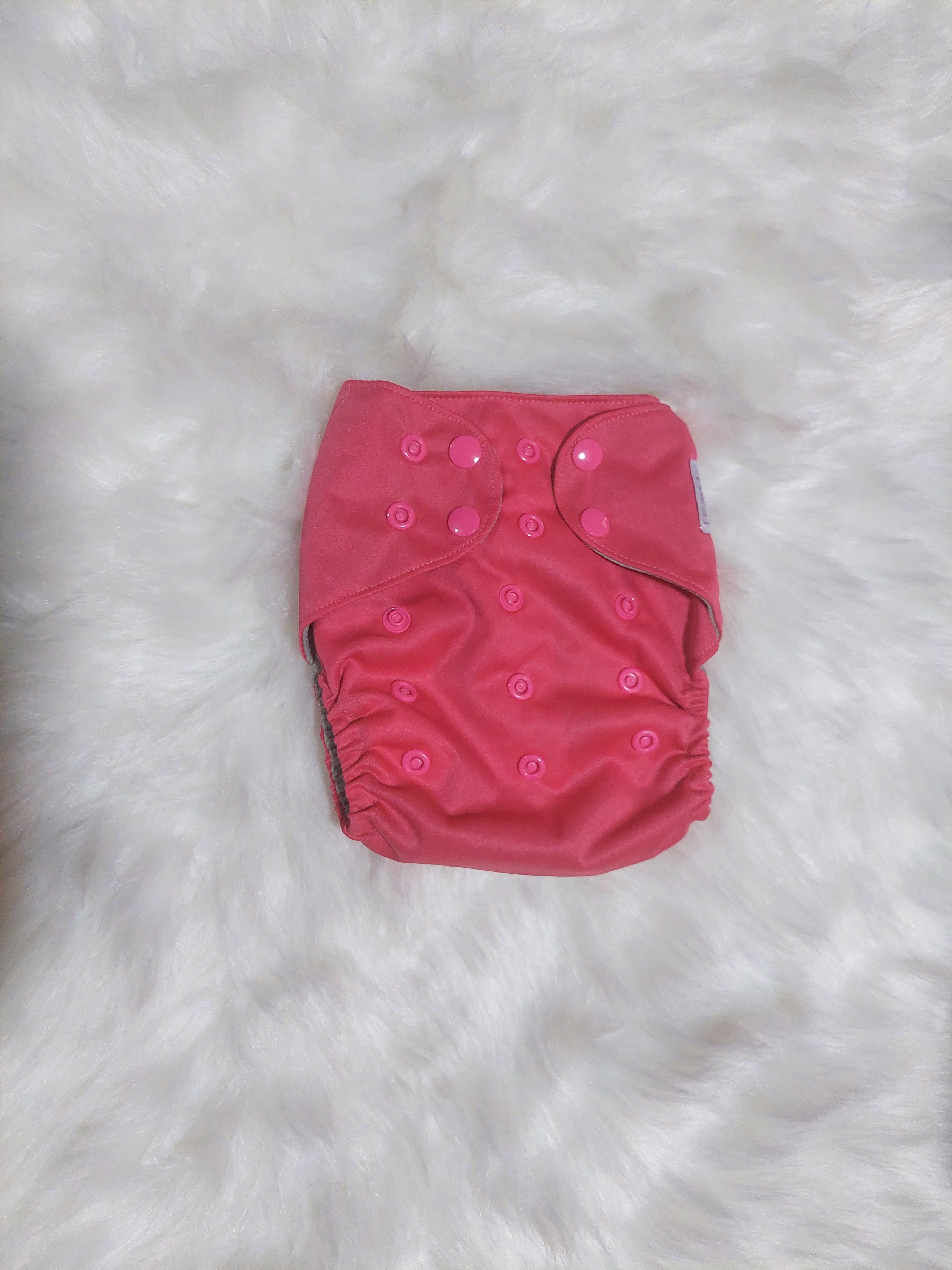 Fuschia by Squishy Lil Campers OS Pocket Reusable Cloth Diaper