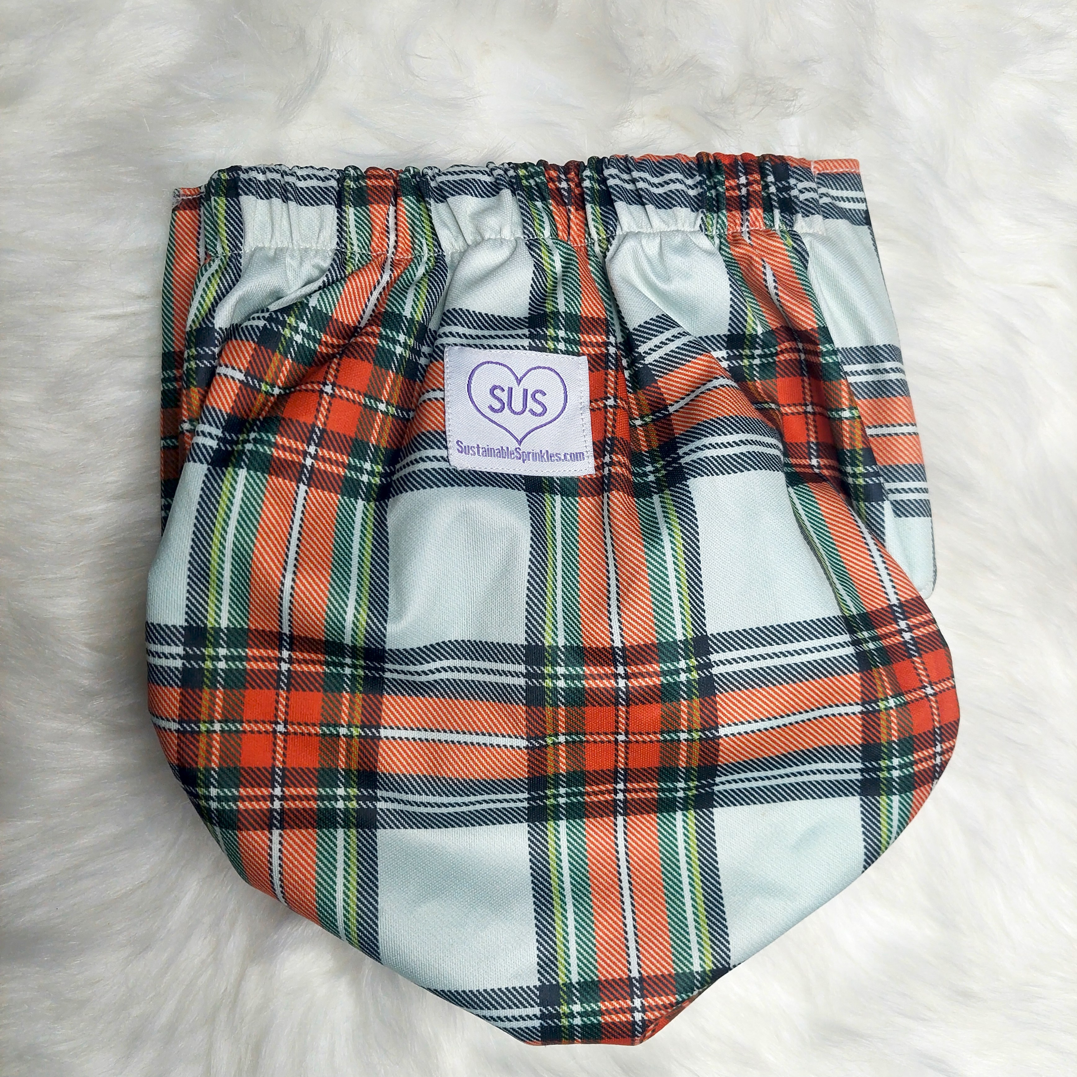 Tartan Cream by Sustainable Sprinkles XL Pocket