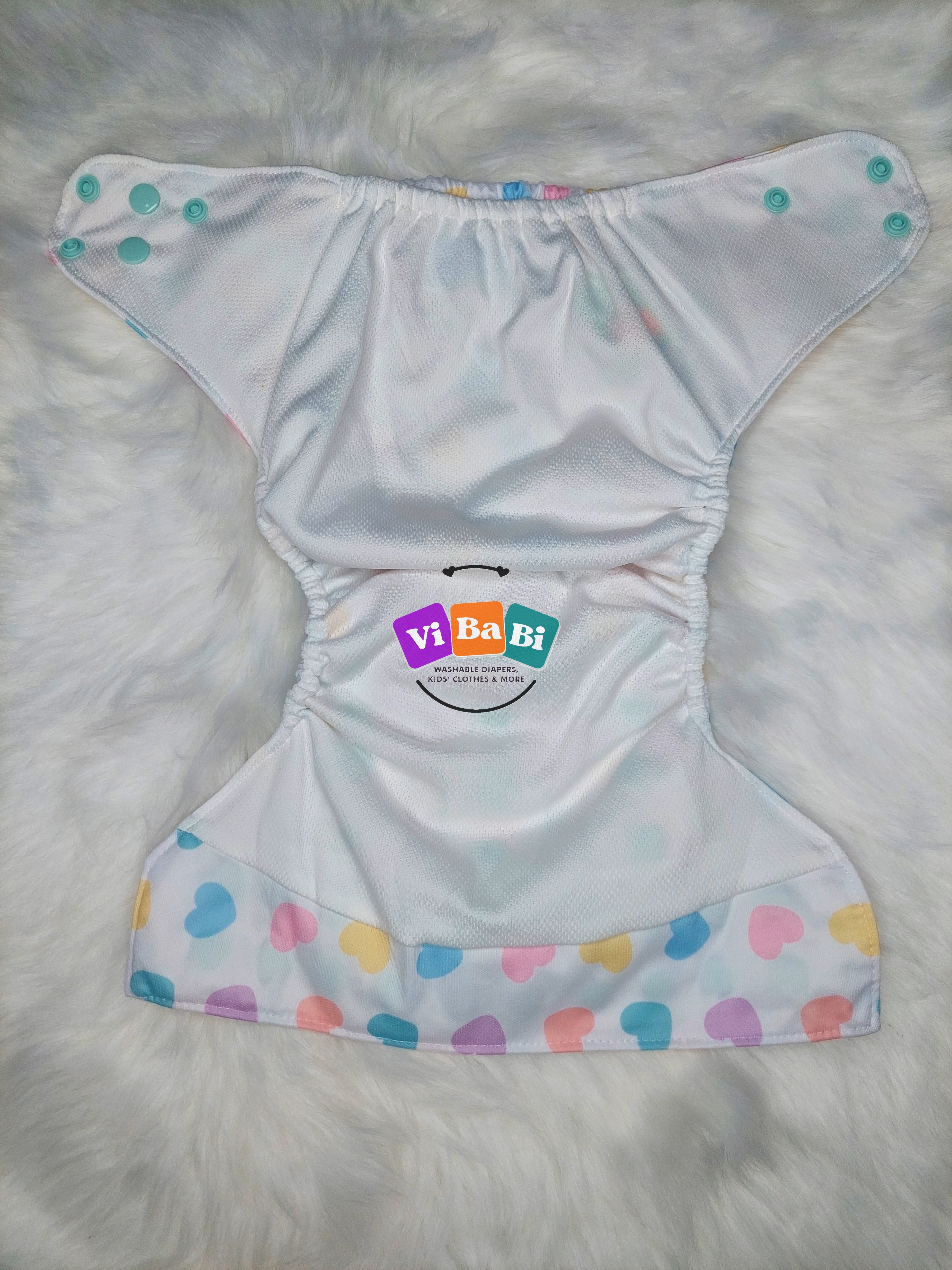  Sweet Hearts by Sustainable Sprinkles, (Cover) Reusable Cloth Diaper
