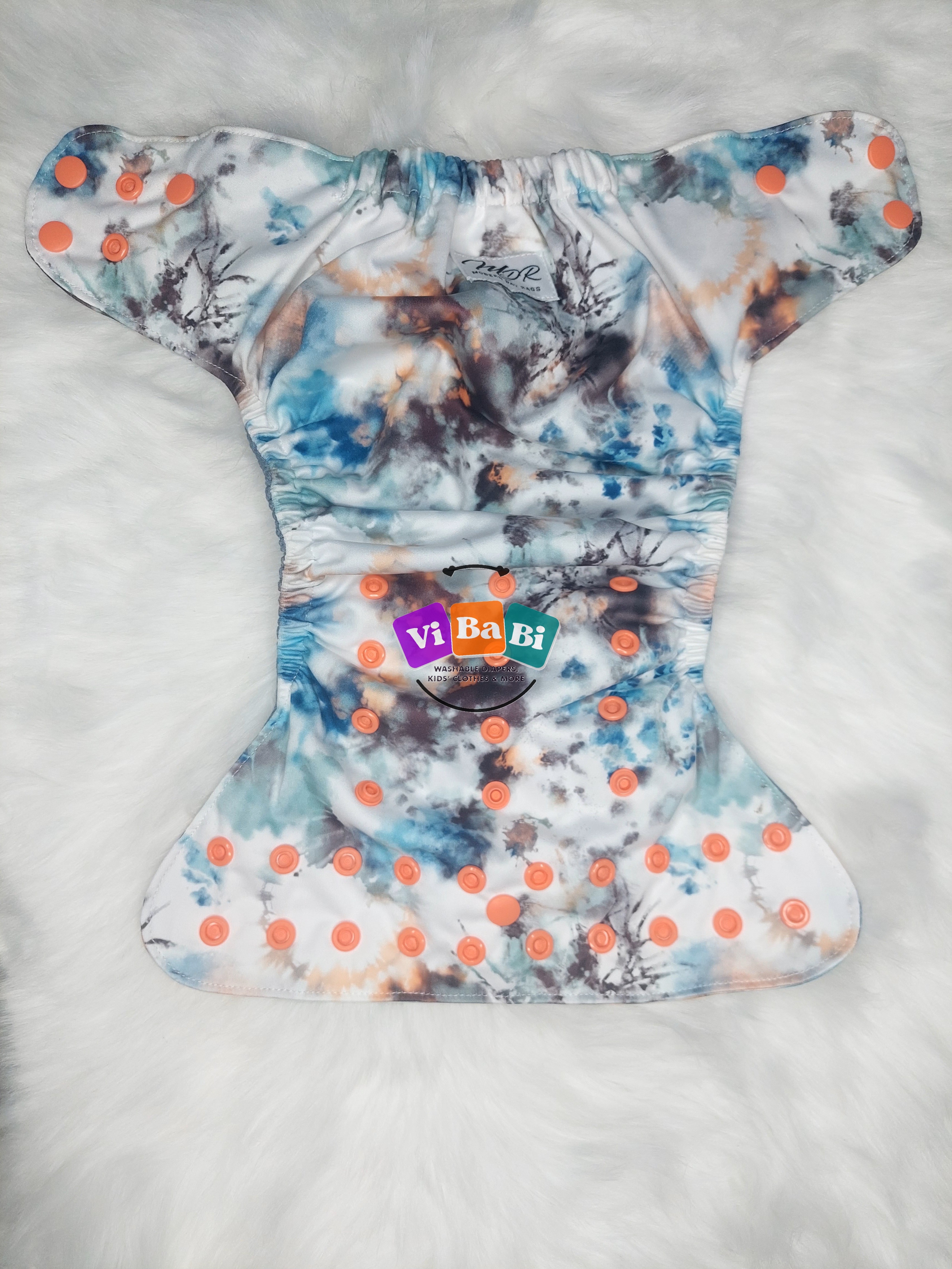 Spring Tie Dye by Modern Day Rags, (Pocket) Reusable Cloth Diaper