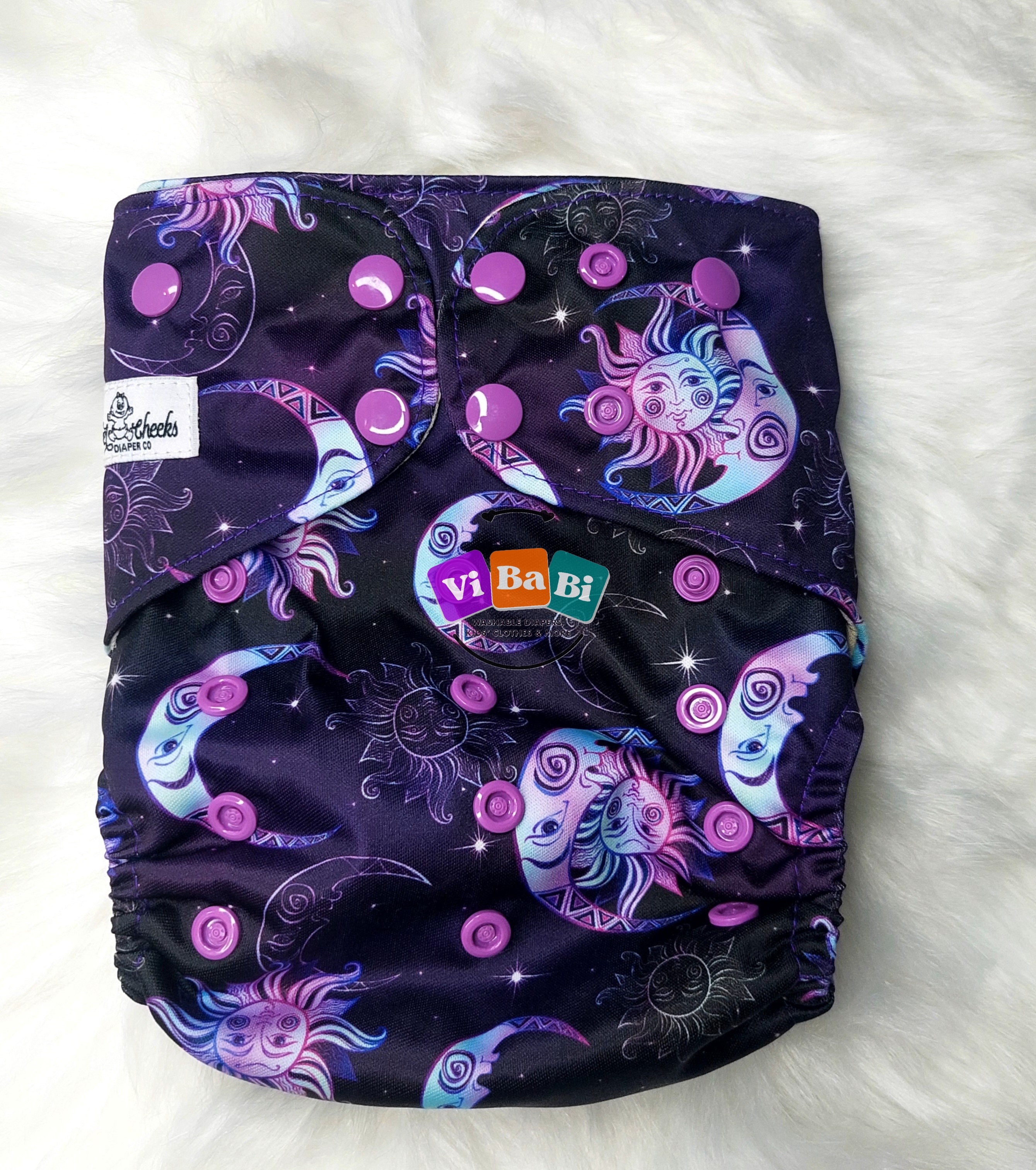 Sun and Moon by Sweet Cheeks, (Pocket) Reusable Cloth Diaper