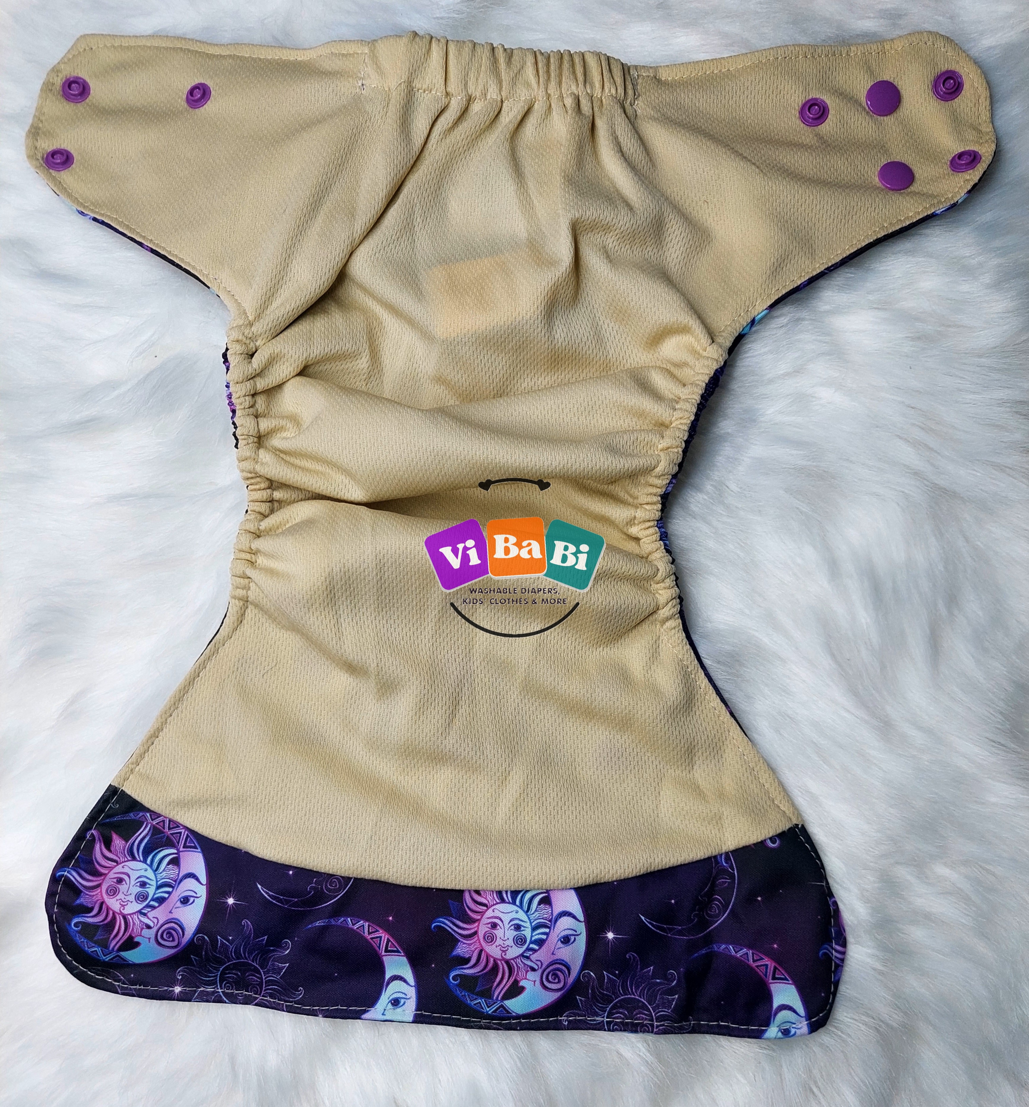 Sun and Moon by Sweet Cheeks, (Pocket) Reusable Cloth Diaper