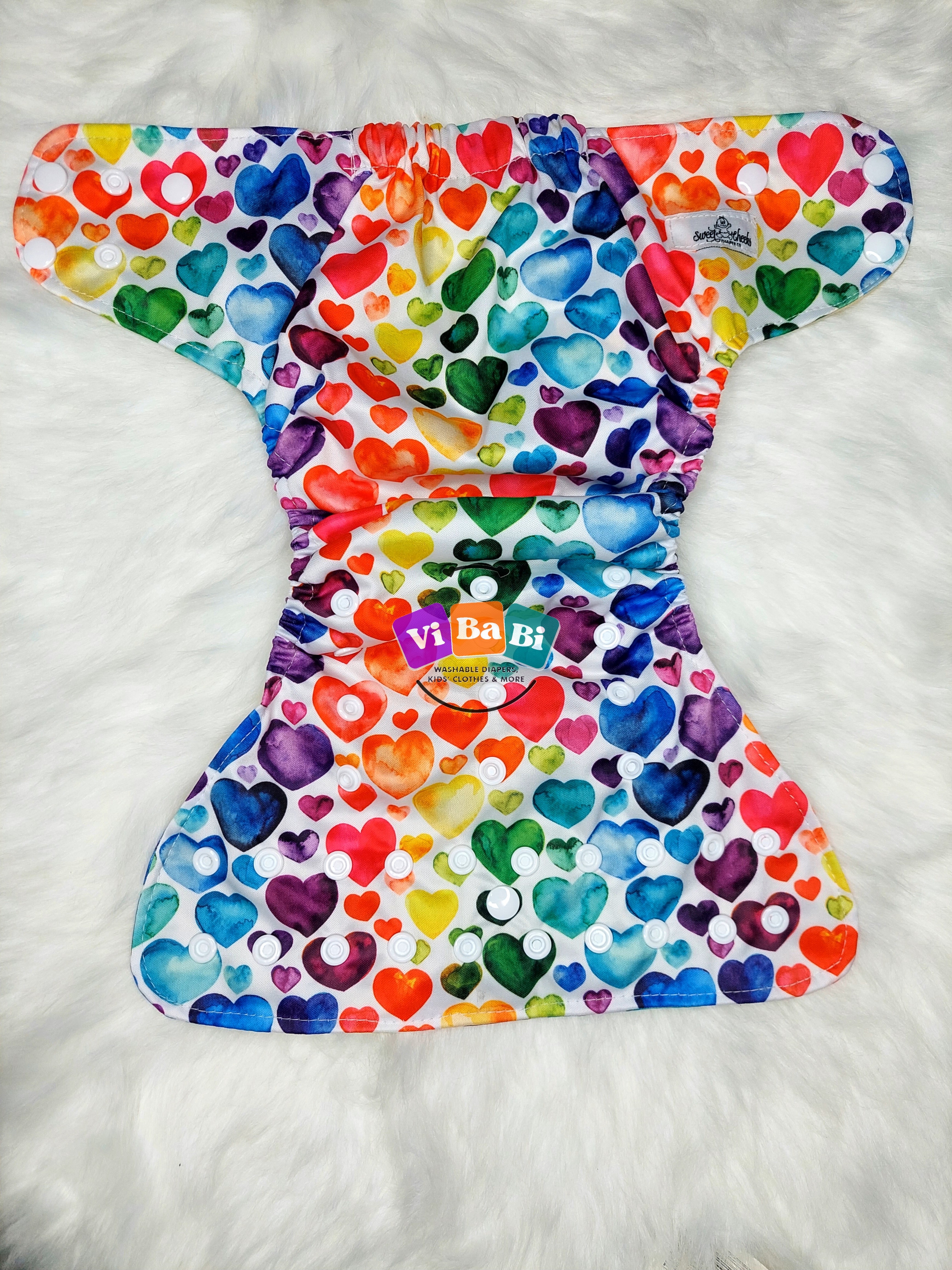 Heart Warrior by Sweet Cheeks, (Pocket) Reusable Cloth Diaper
