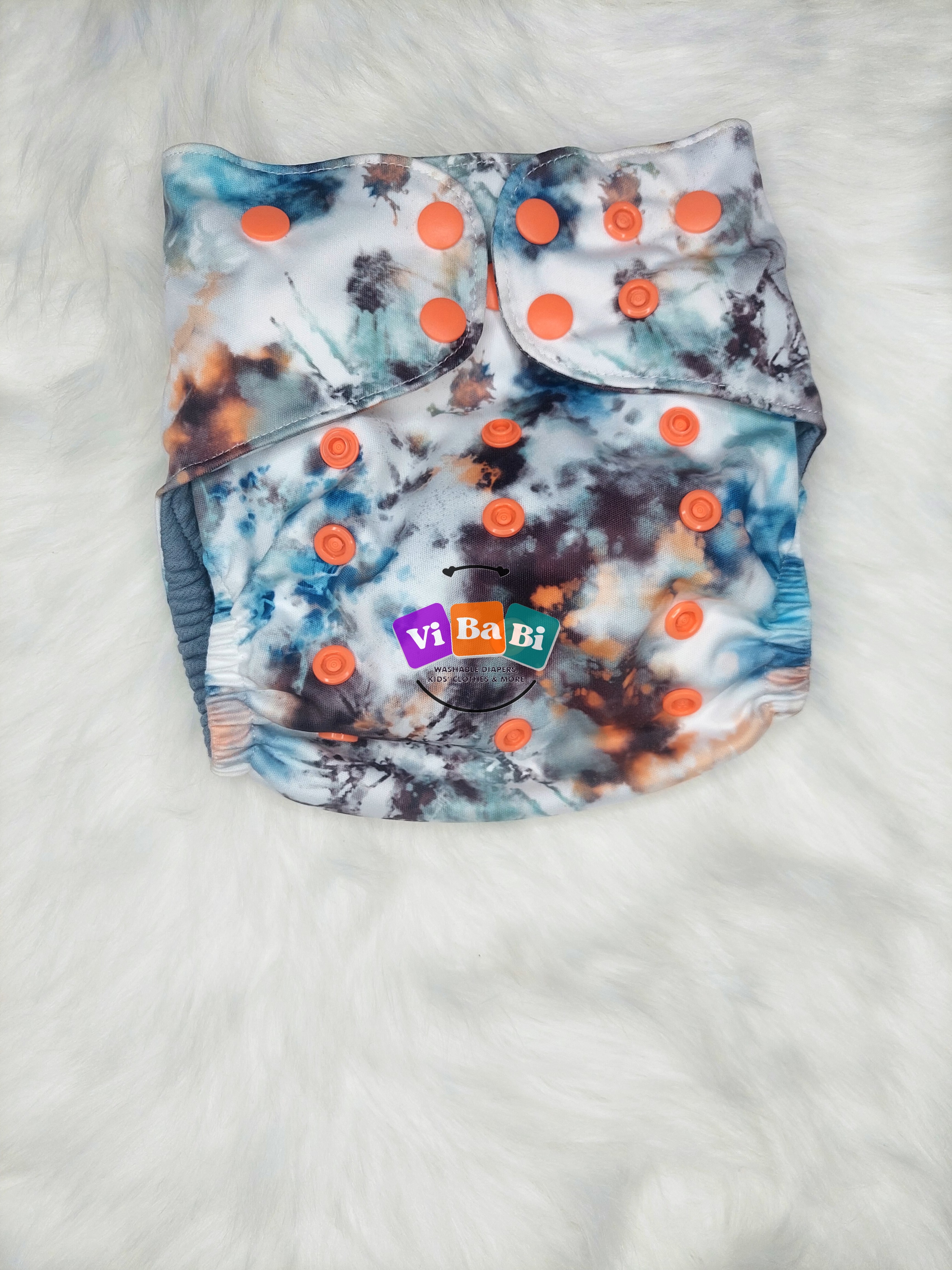 Spring Tie Dye by Modern Day Rags, (Pocket) Reusable Cloth Diaper