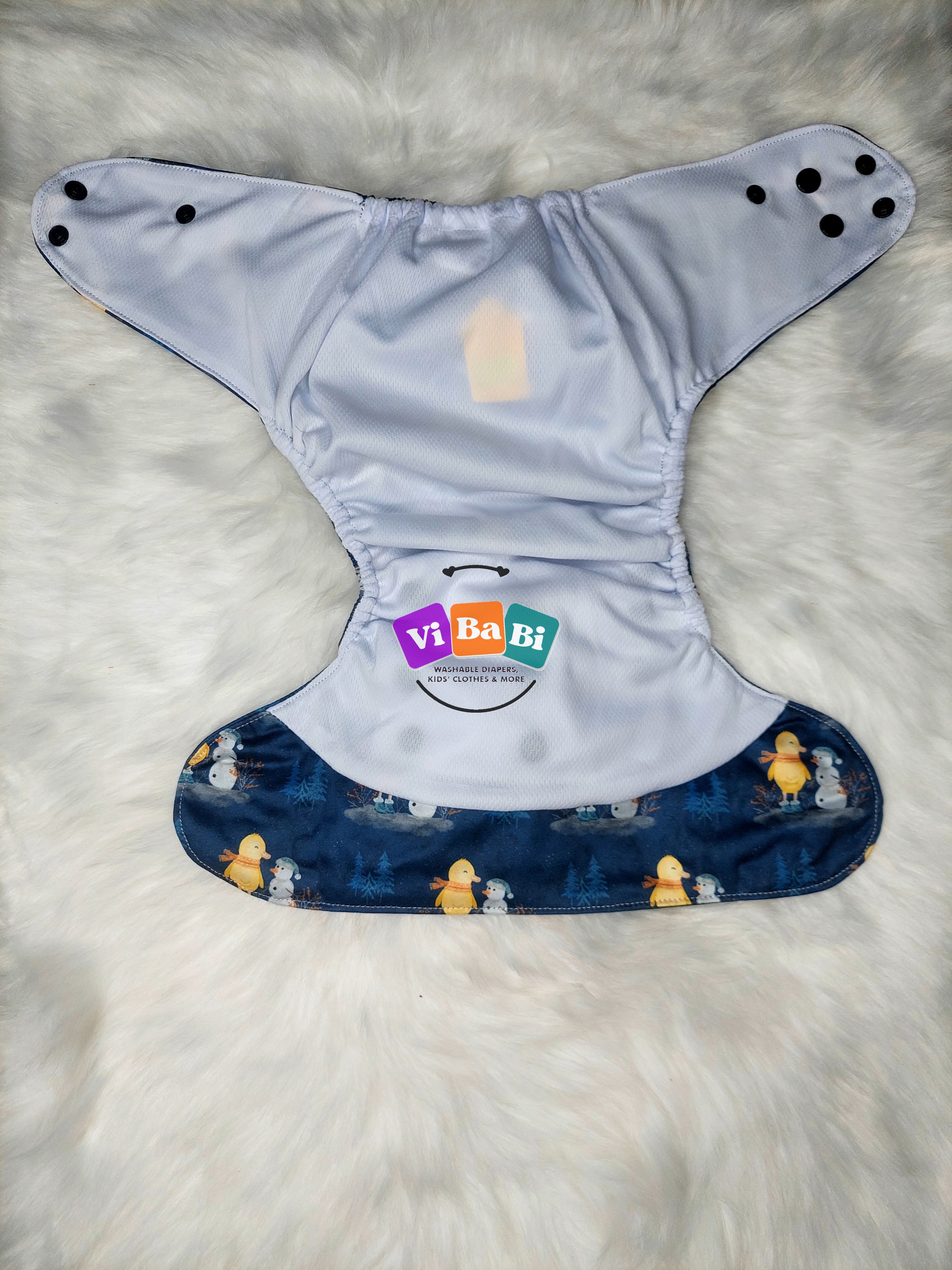 Snow Buddies by Fanny Fluff, (Pocket) Reusable Cloth Diaper