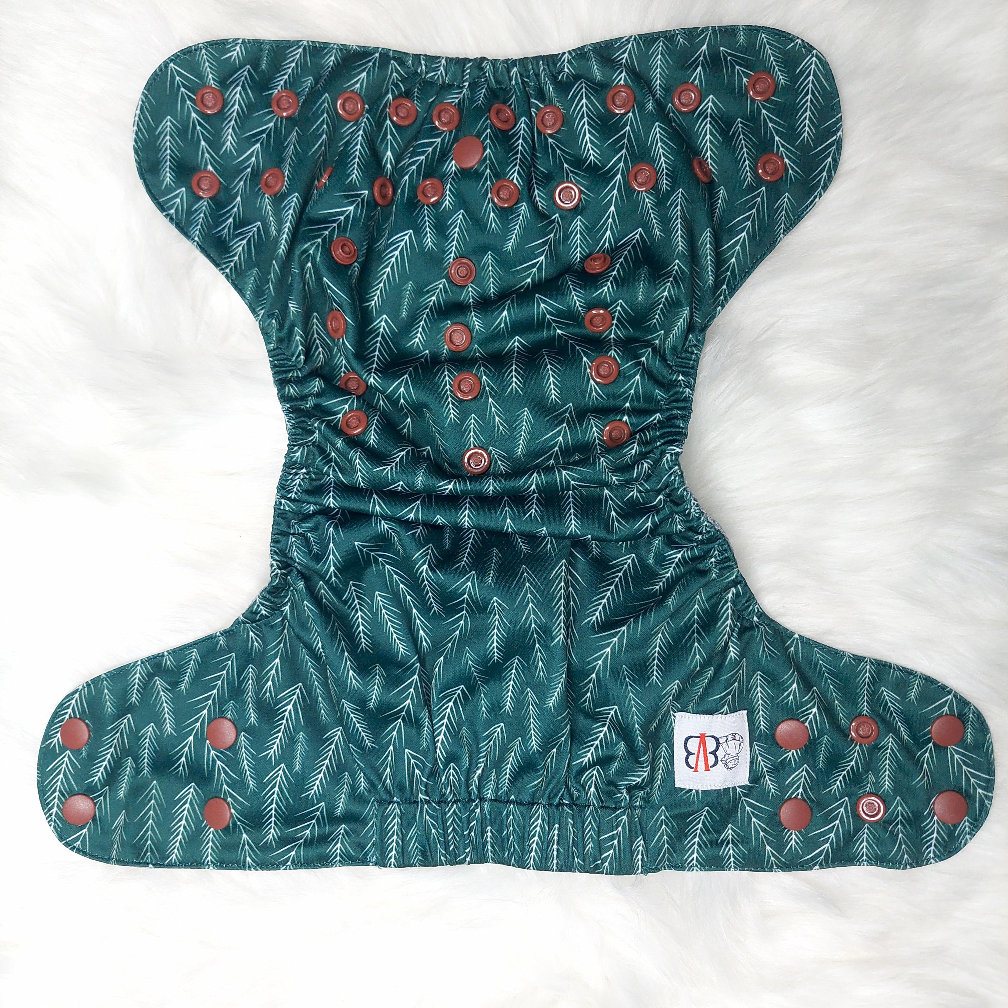 Emerald Evergreen by Veterans Baby Brigade OS Pocket Reusable Cloth Diaper