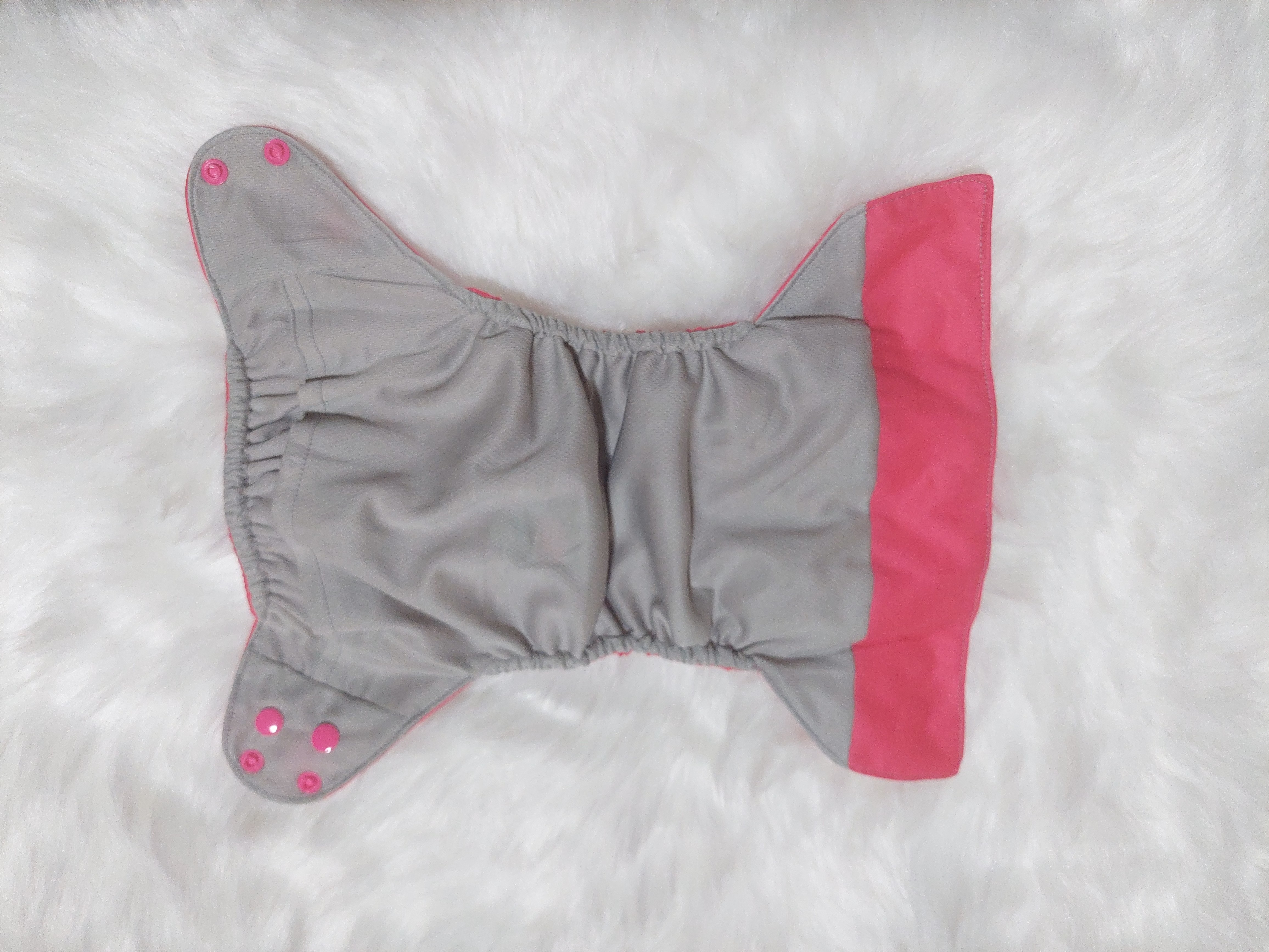 Fuschia by Squishy Lil Campers OS Pocket Reusable Cloth Diaper