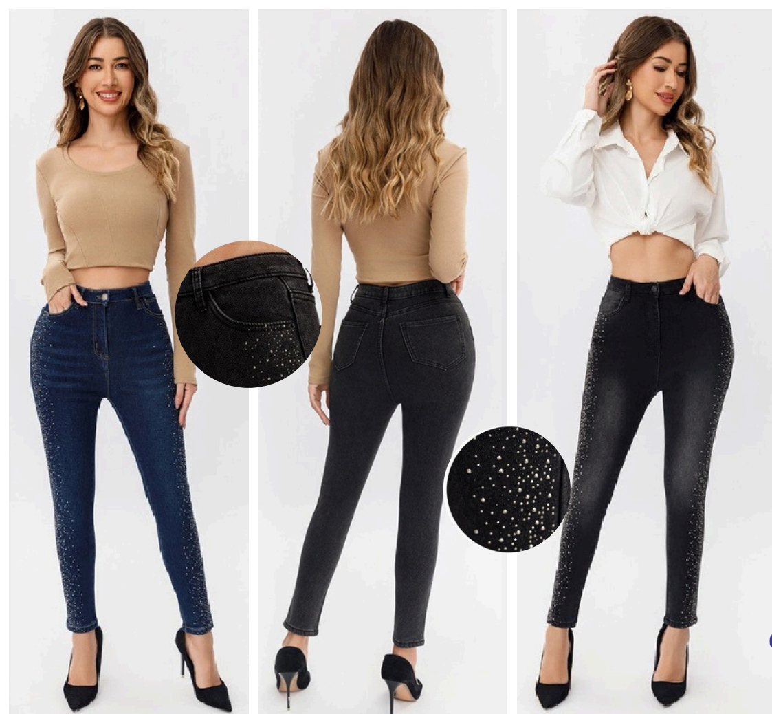 JEANS AFELPADO INTERIOR - SKINNY- PIEDRAS 11