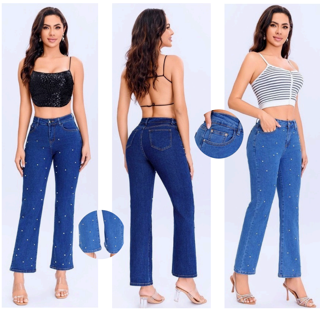 PANTALON DE MEZCLILLA - PIEDRAS 62