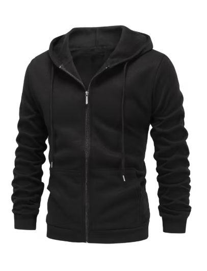 SUDADERA DE CIERRE CON CAPUCHA