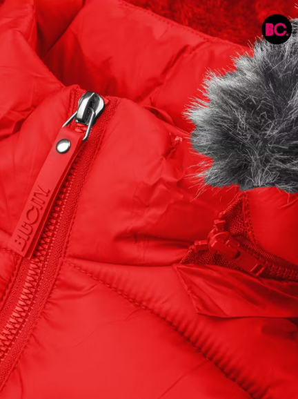 CHAMARRA ROJA BIG CITY ACOLCHADA CON INTERIOR DE PELUCHE