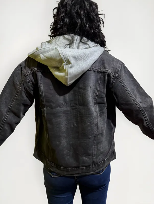 CHAMARRA DE MEZCLILLA CON GORRO 12