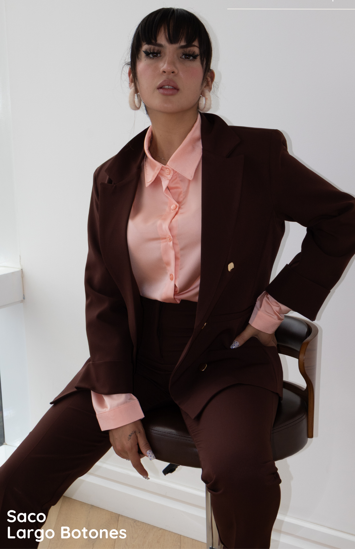 SACO LARGO CON BOTONES