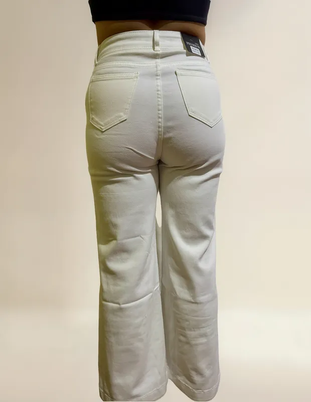 PANTALON DE MEZCLILLA ACAMPANADO 100