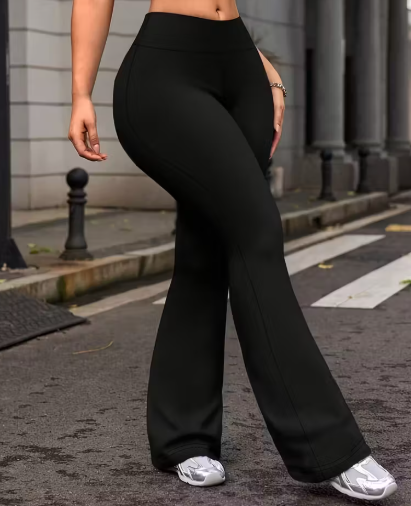 LEGGINGS NEGROS LISOS ACAMPANADOS