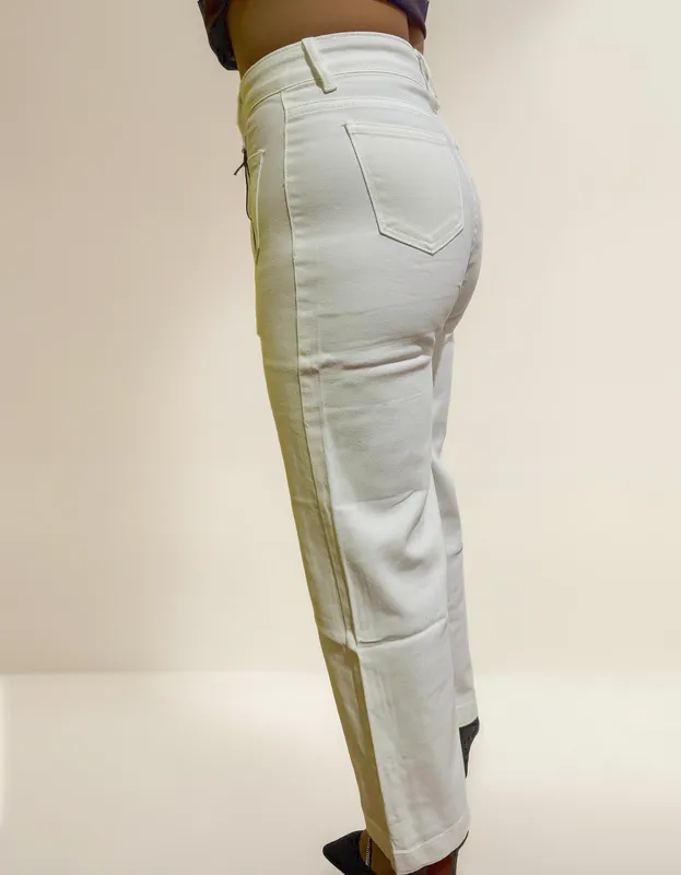 PANTALON DE MEZCLILLA ACAMPANADO 100