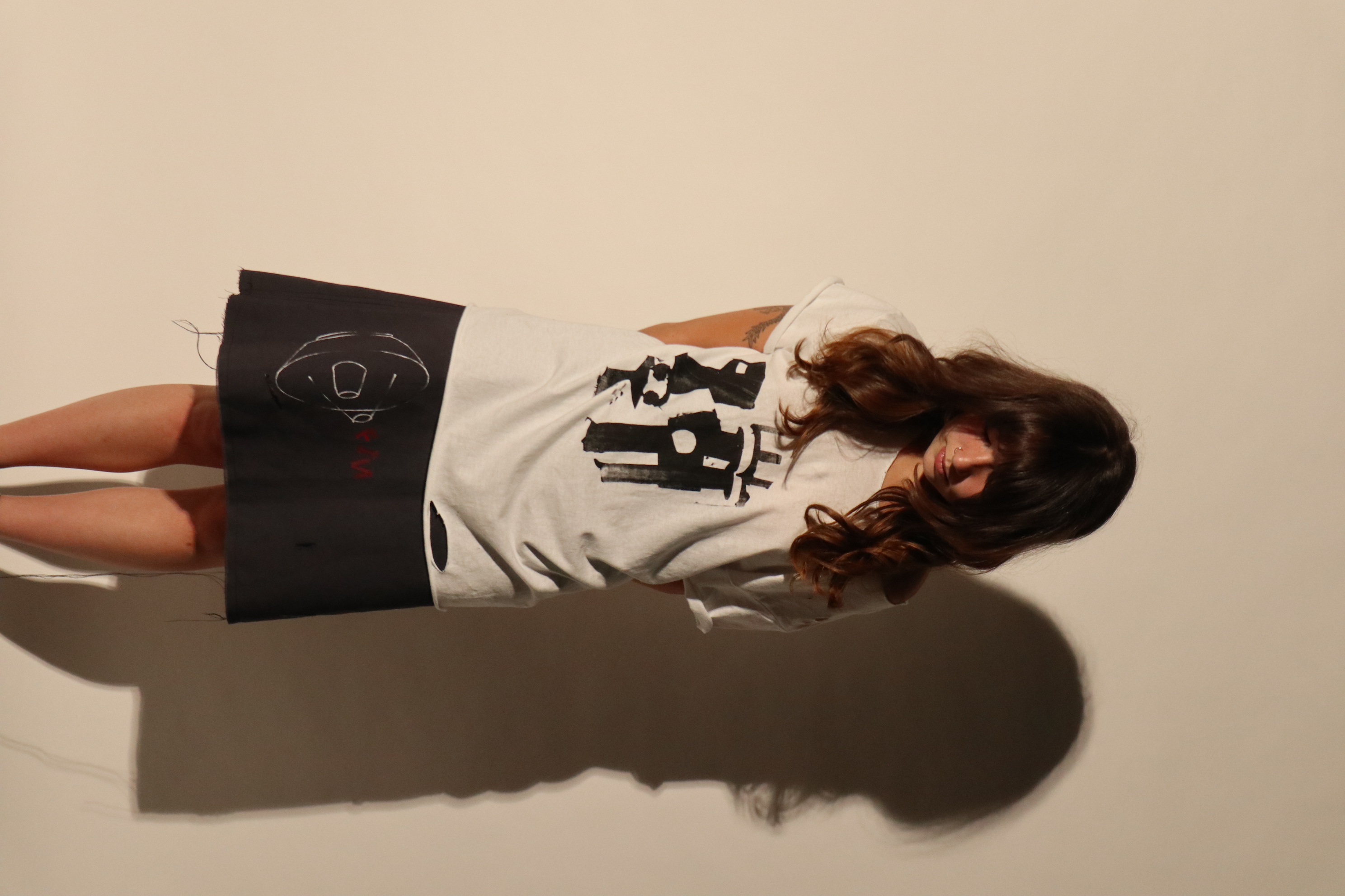 LOGO MIDI SKIRT