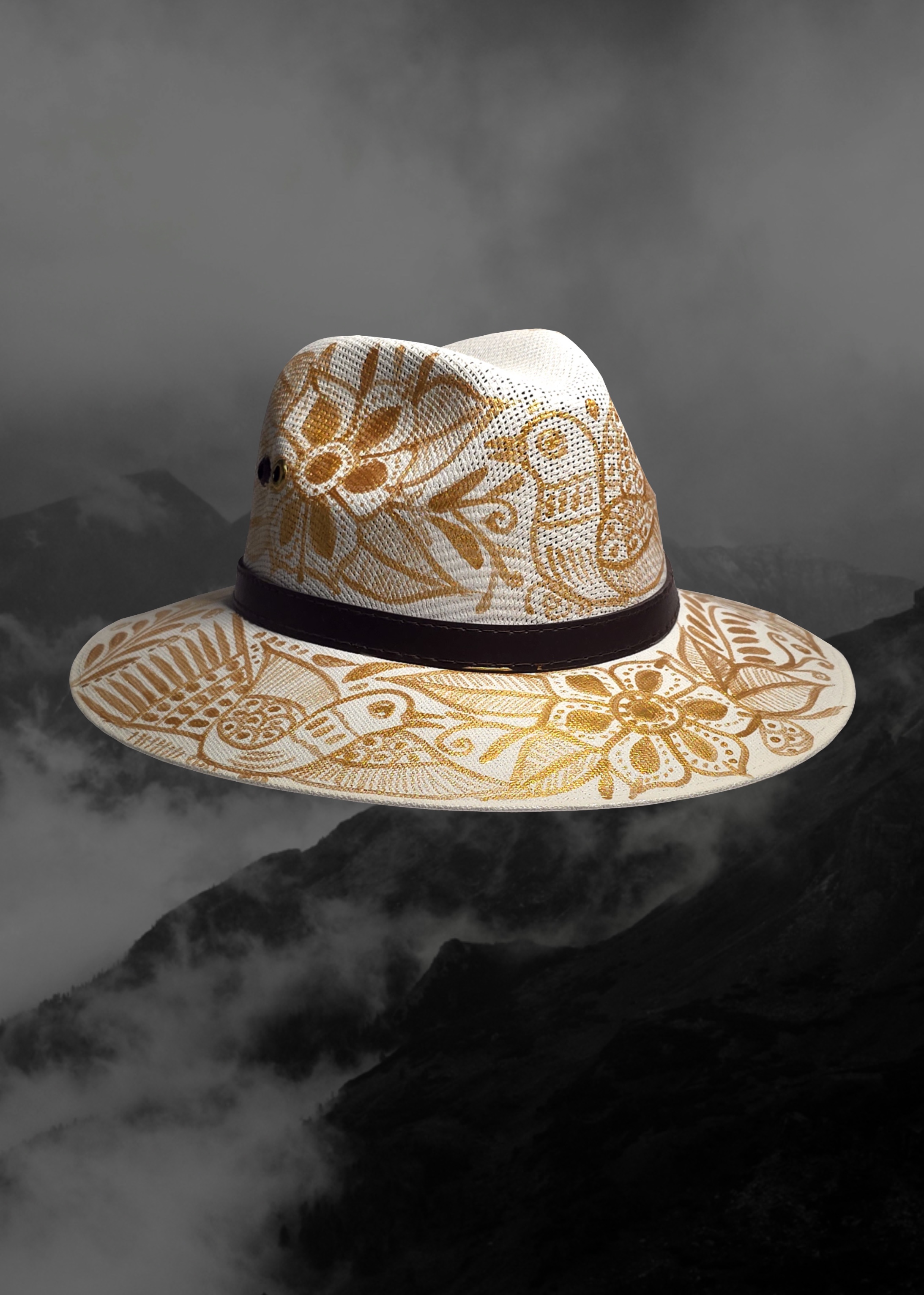 Mexican Artisanal Hand-Painted Hat