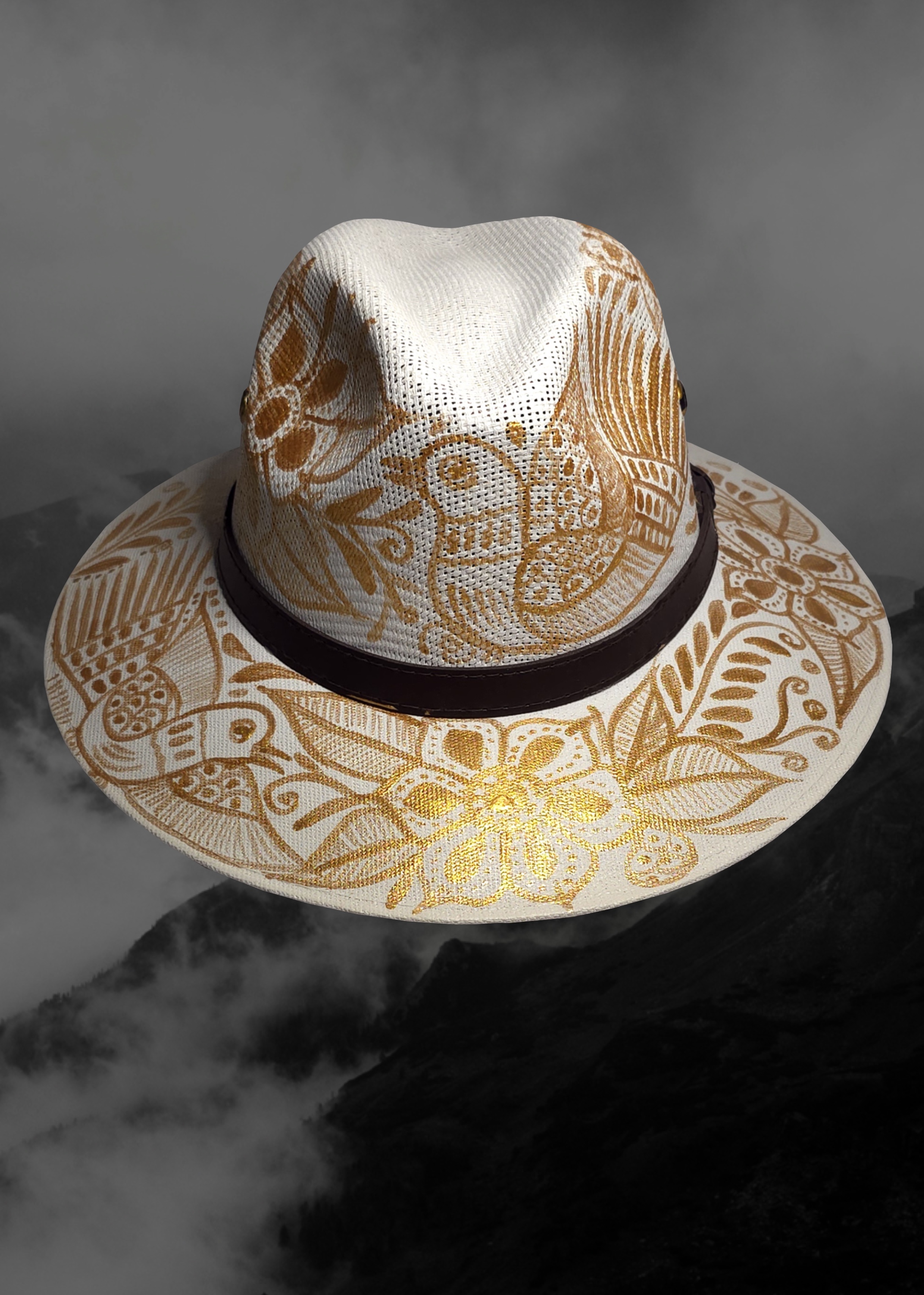 Mexican Artisanal Hand-Painted Hat