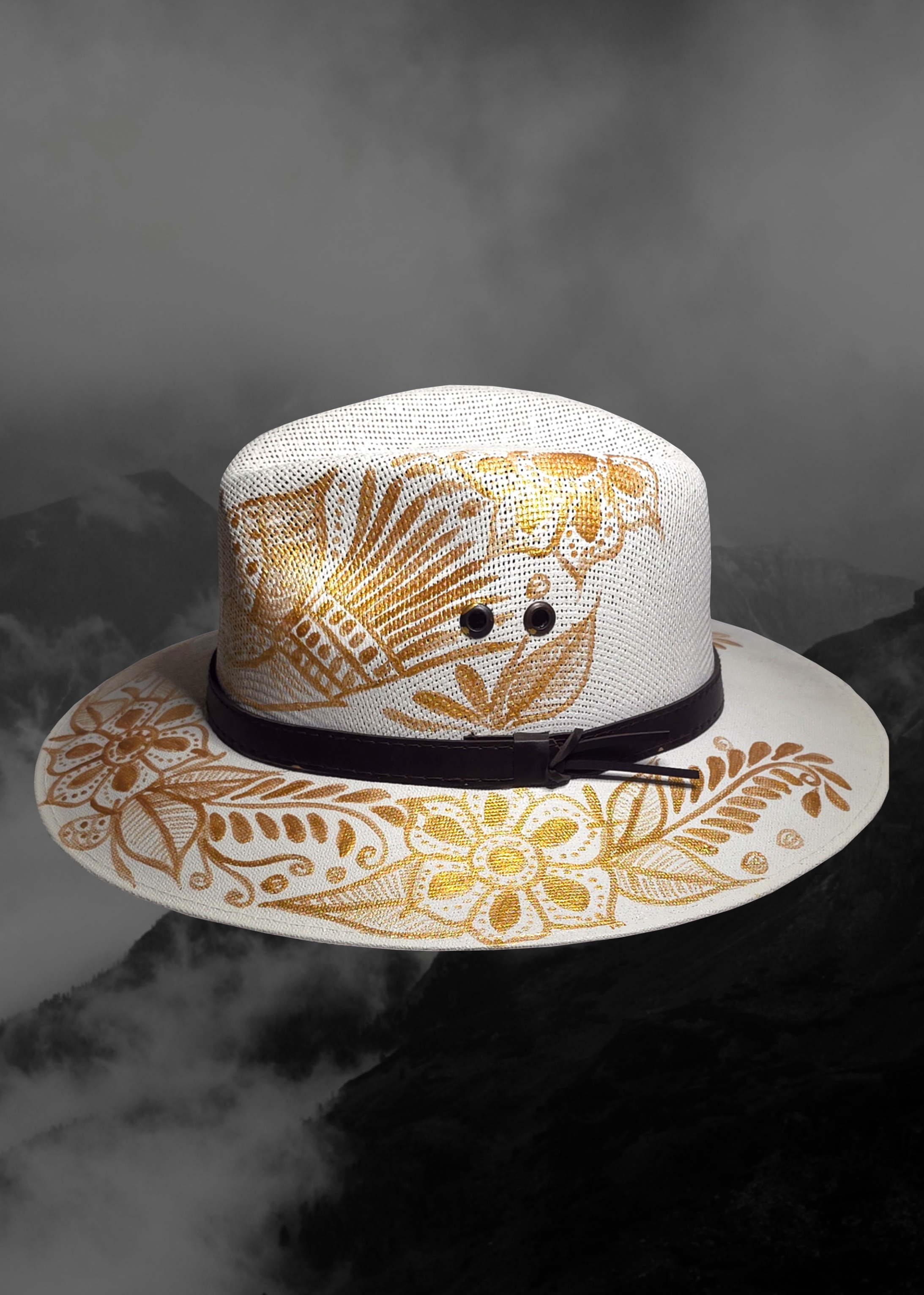 Mexican Artisanal Hand-Painted Hat