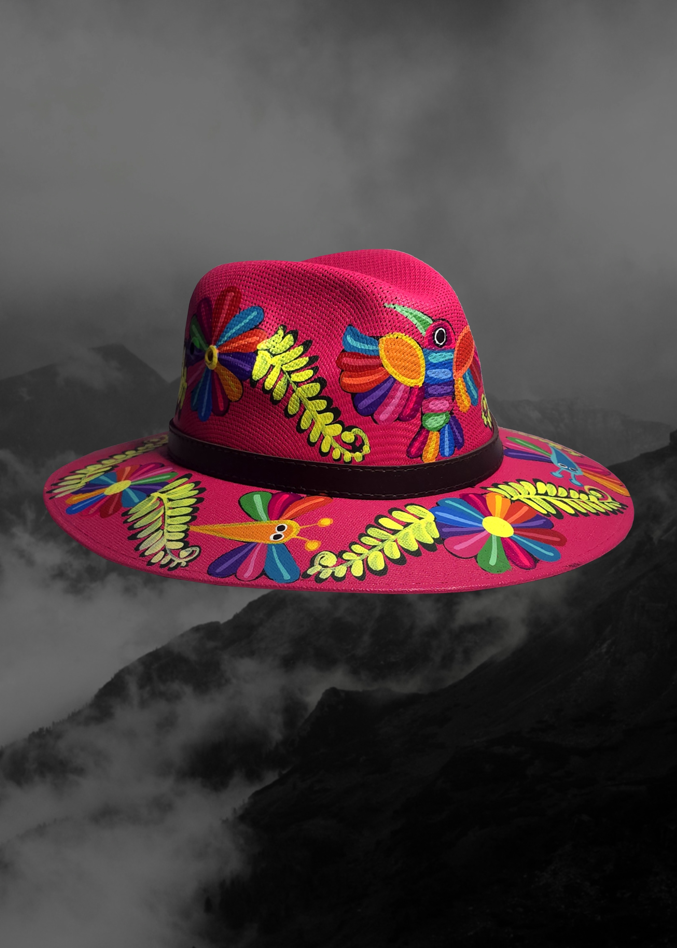 Mexican Artisanal Hand-Painted Hat