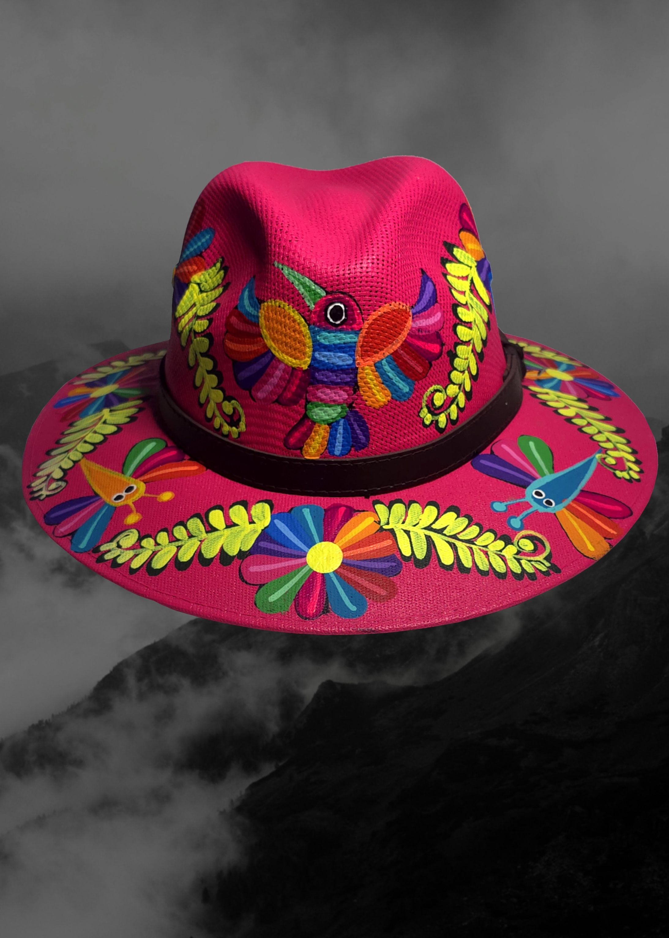 Mexican Artisanal Hand-Painted Hat