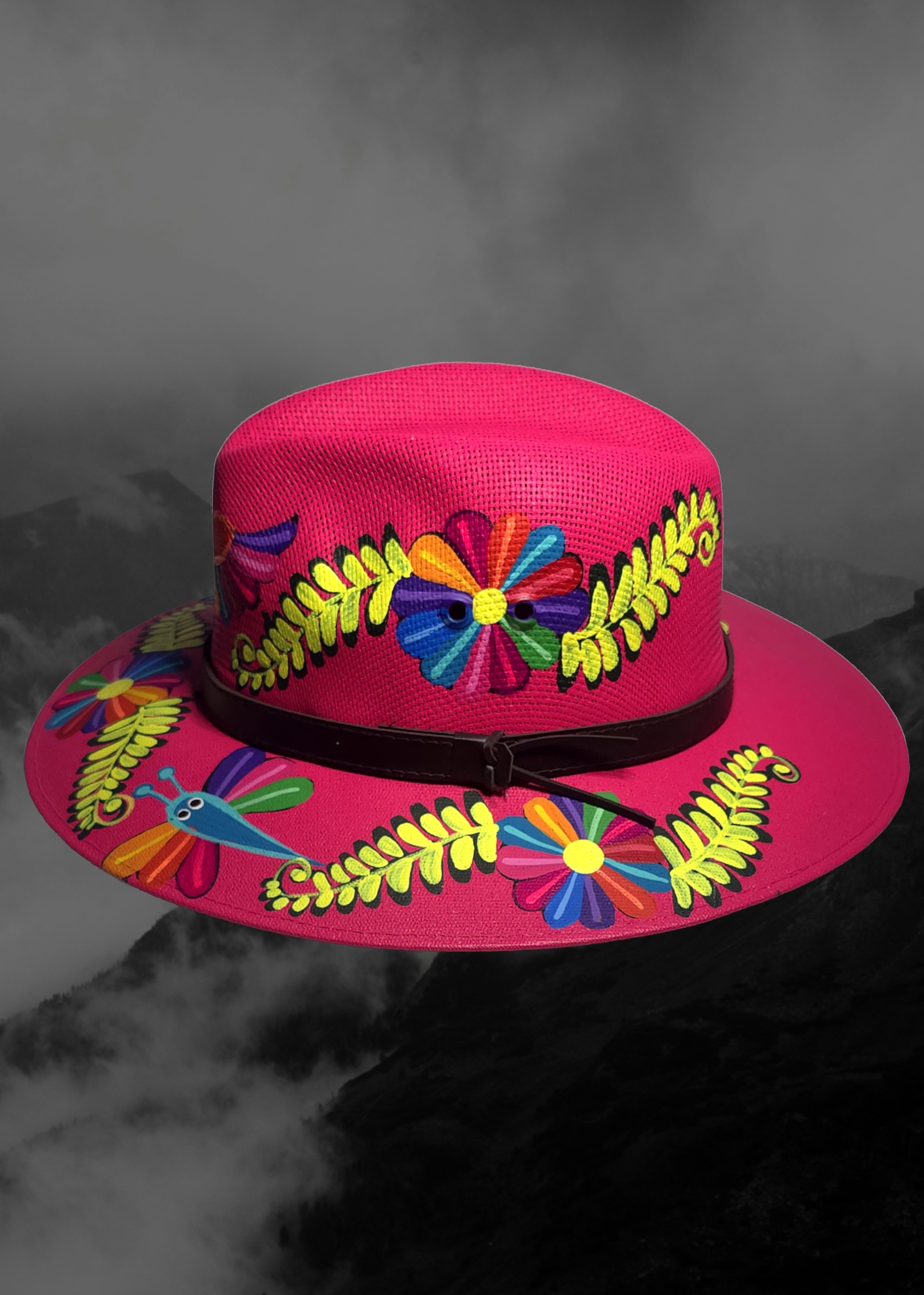 Mexican Artisanal Hand-Painted Hat
