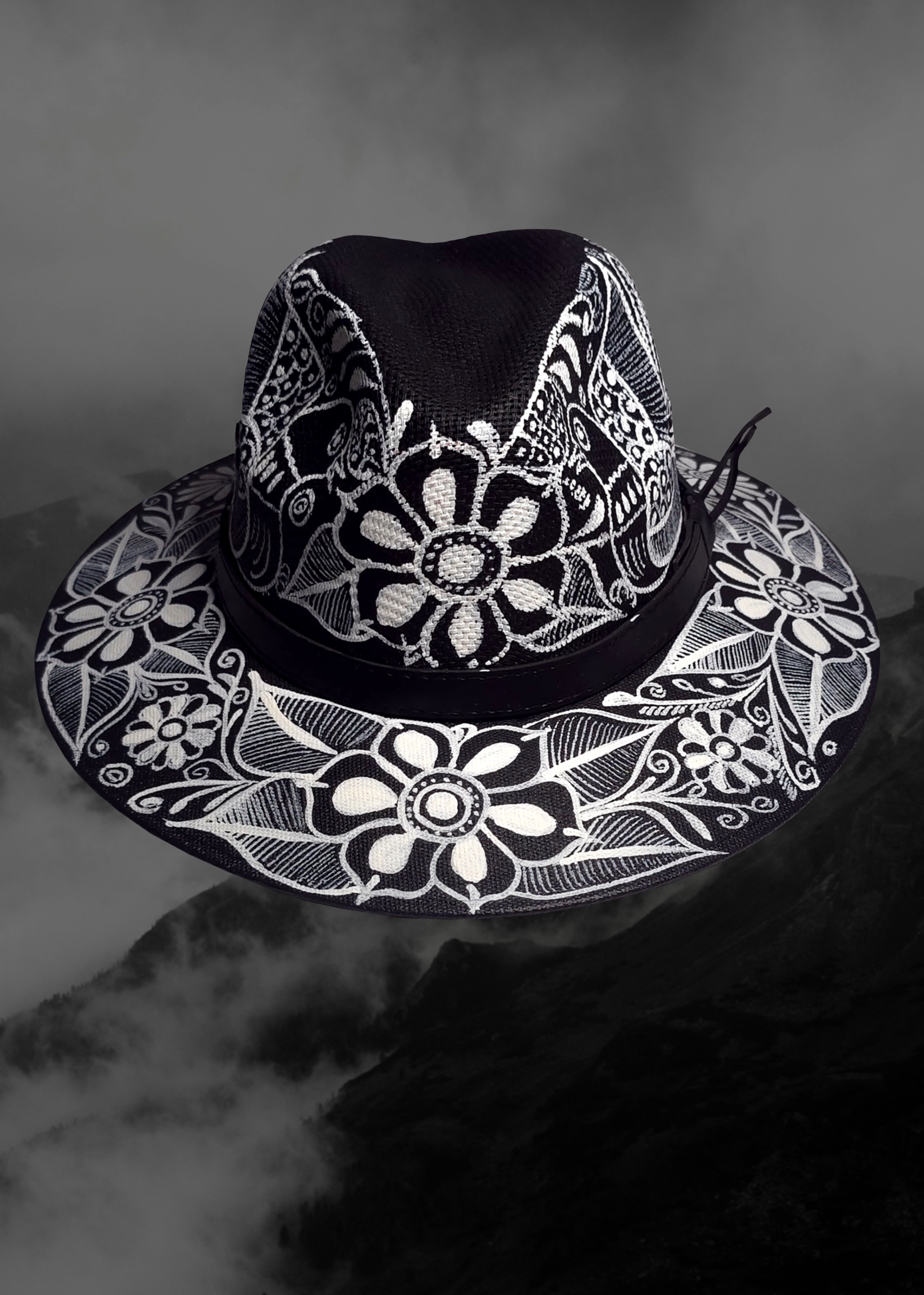 Mexican Artisanal Hand-Painted Hat