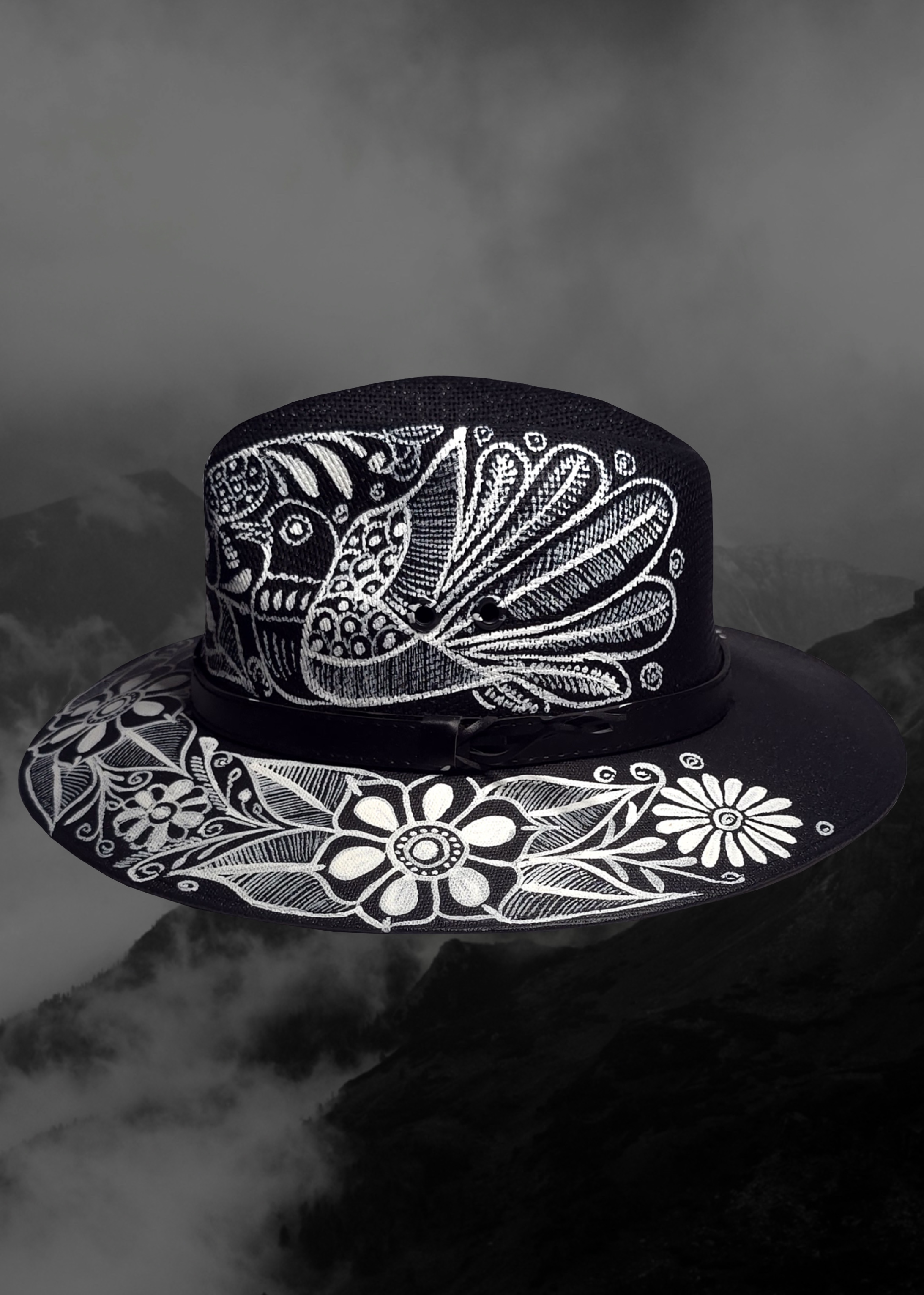 Mexican Artisanal Hand-Painted Hat