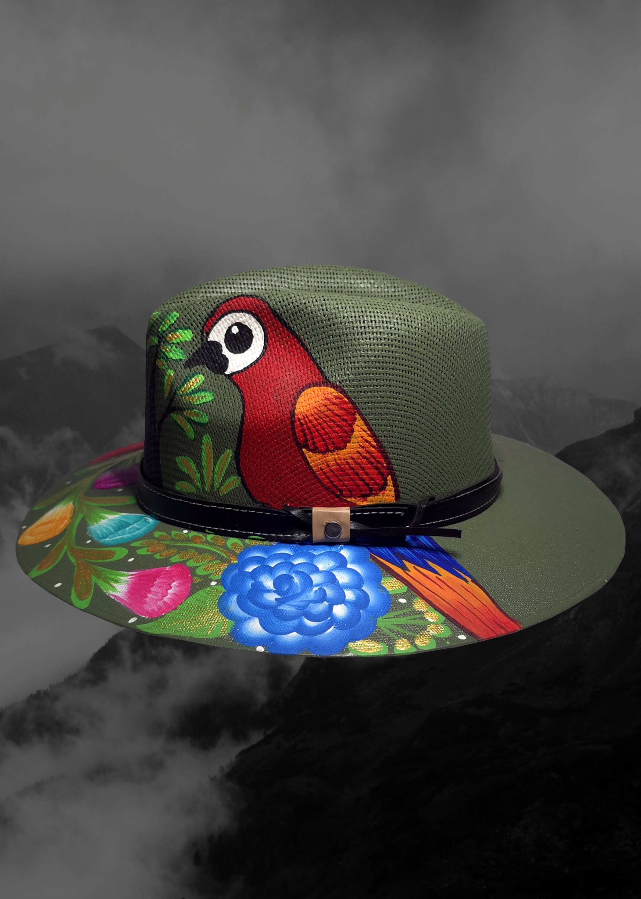 Mexican Artisanal Hand-Painted Hat
