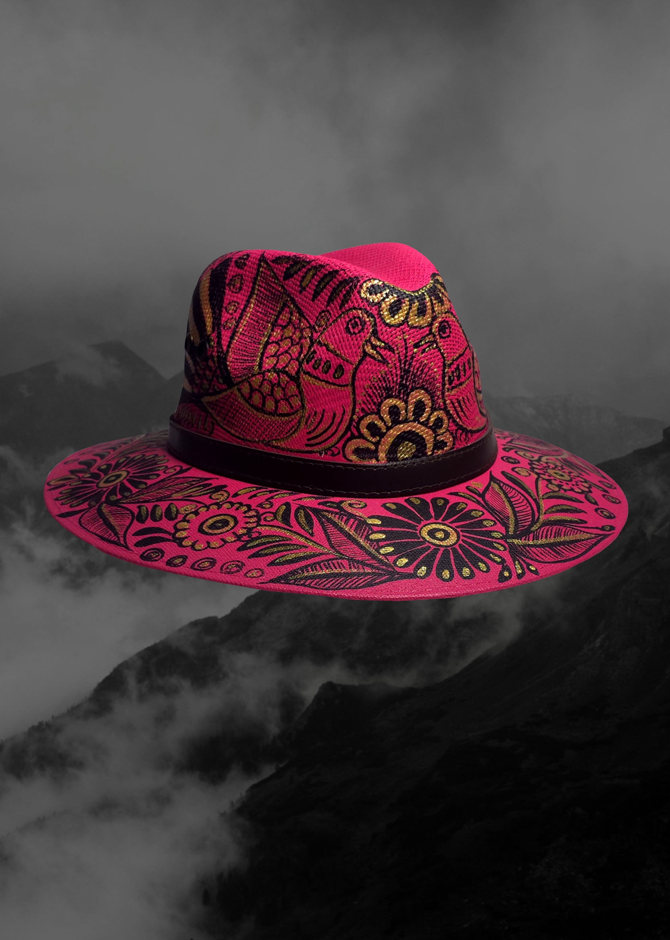 Mexican Artisanal Hand-Painted Hat