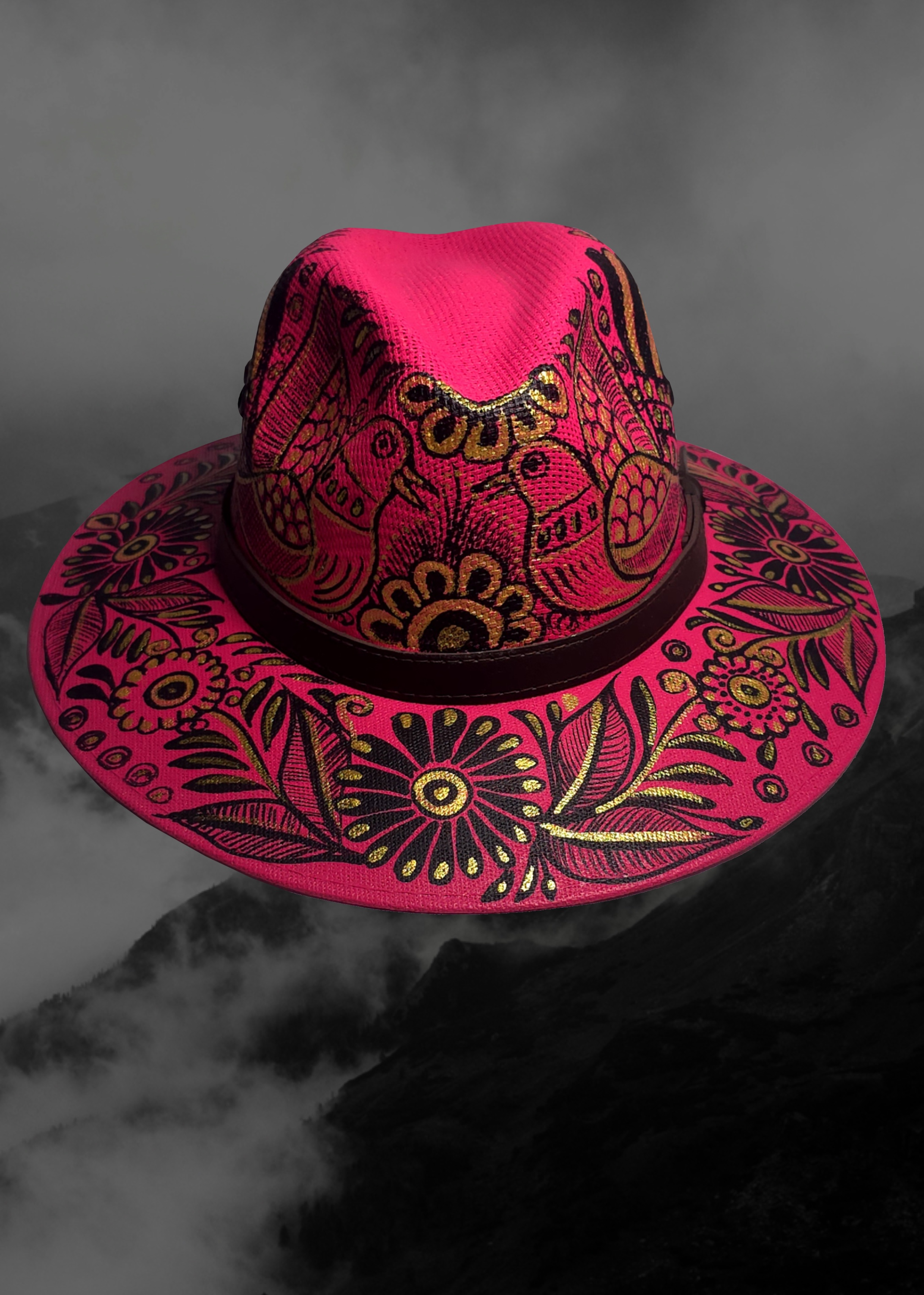 Mexican Artisanal Hand-Painted Hat