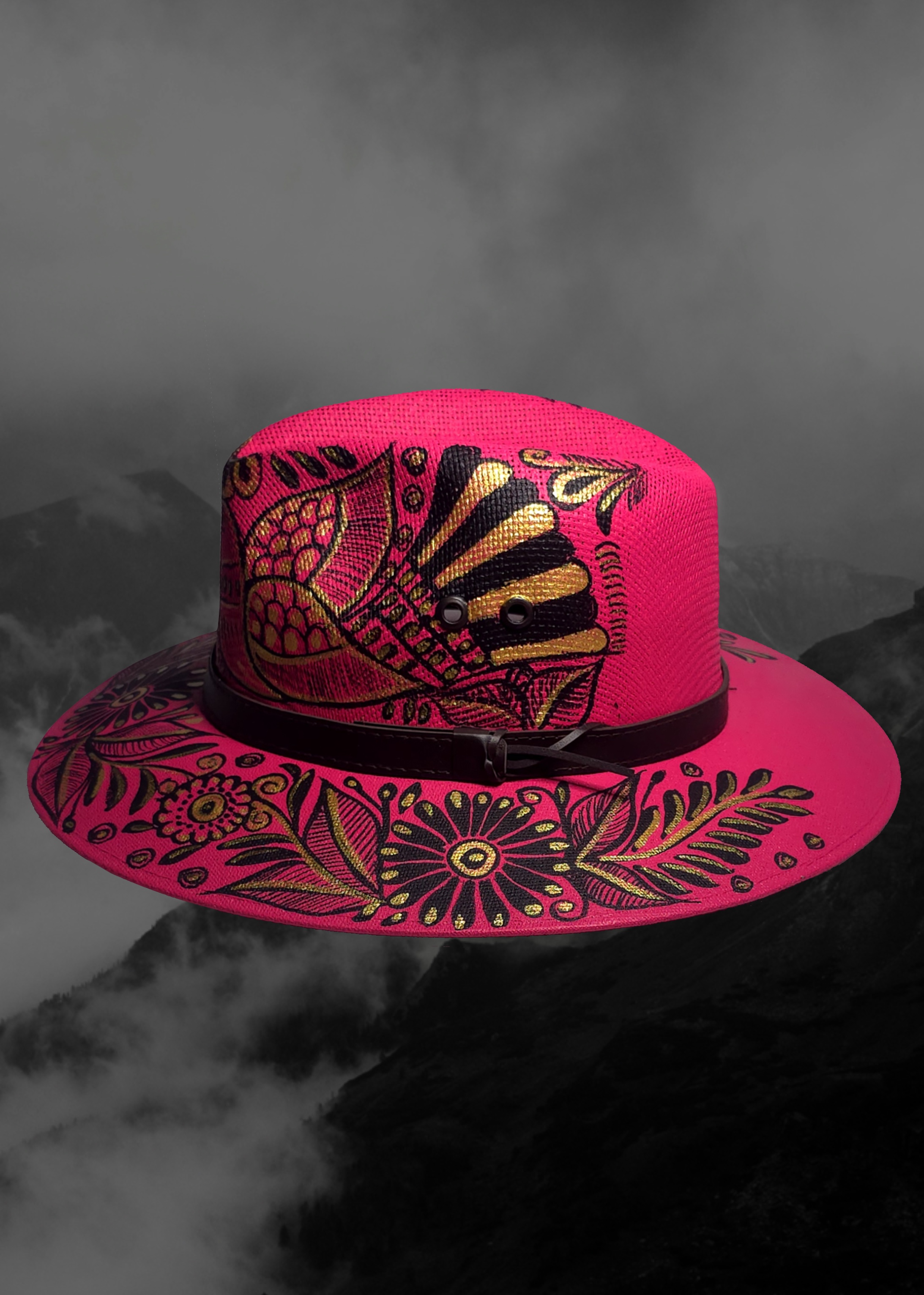 Mexican Artisanal Hand-Painted Hat