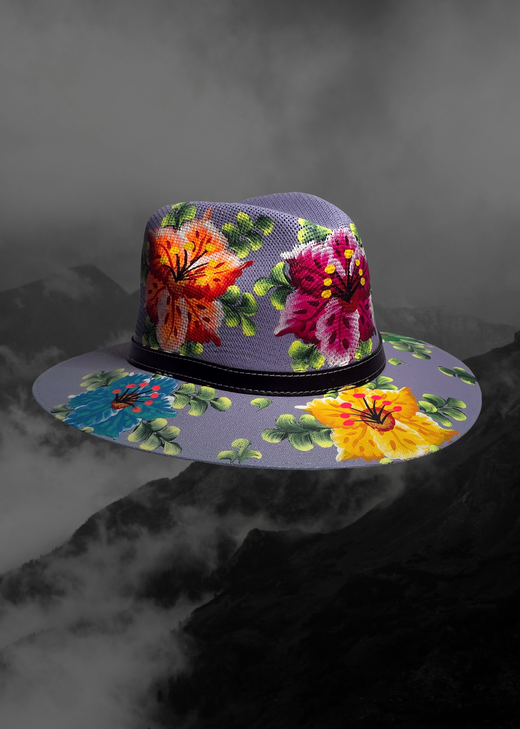 Mexican Artisanal Hand-Painted Hat