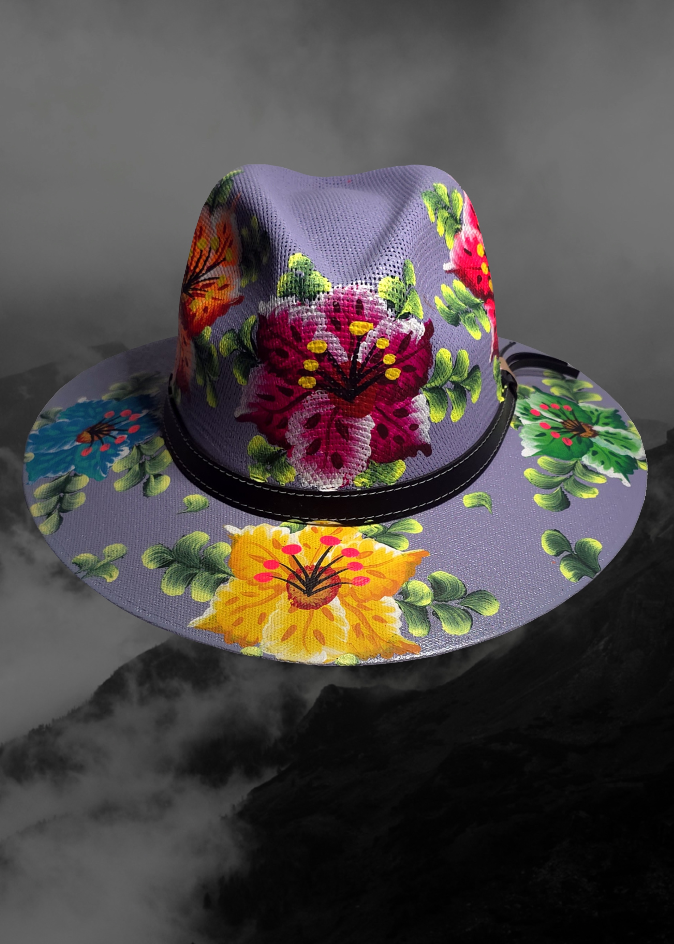 Mexican Artisanal Hand-Painted Hat