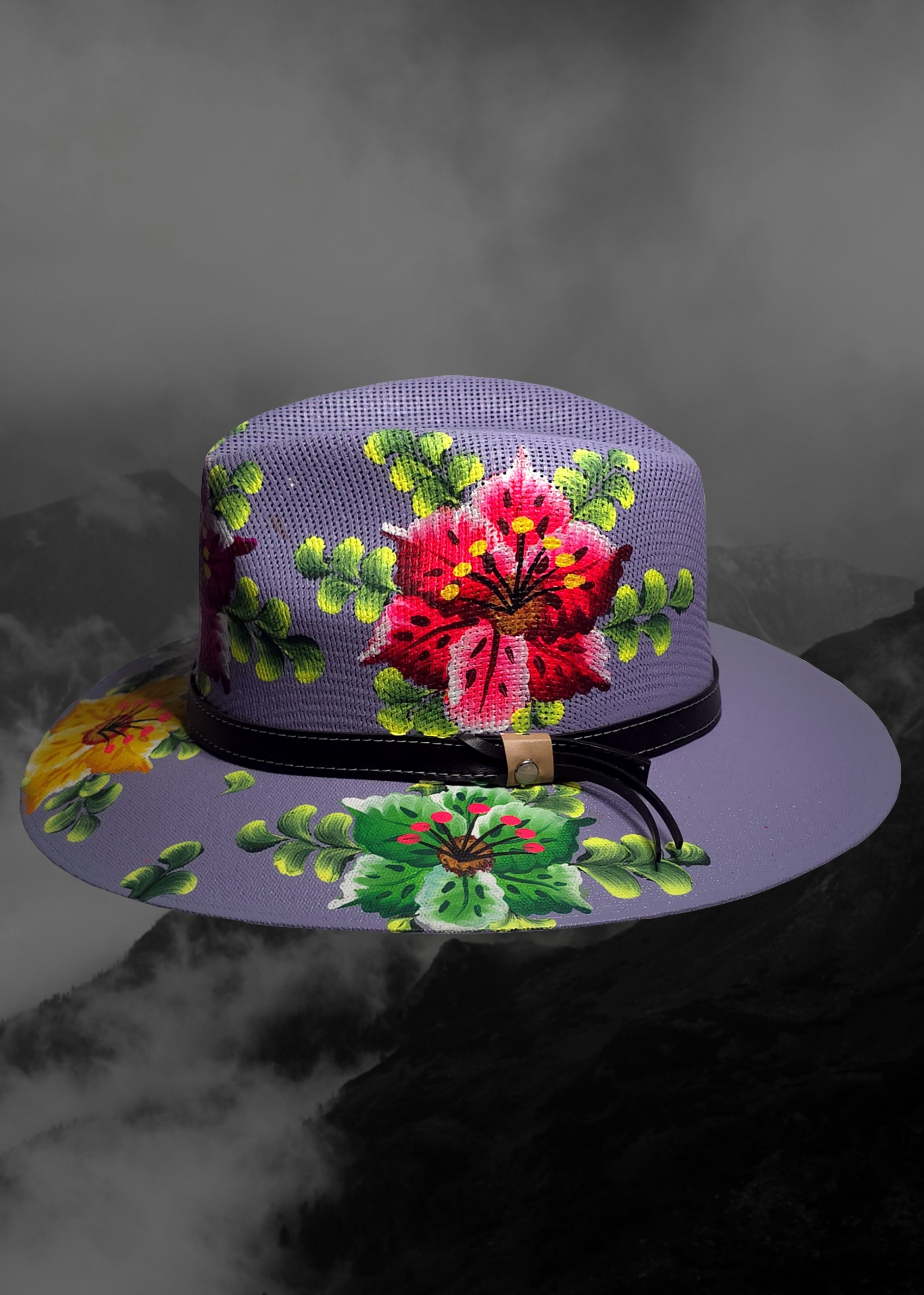 Mexican Artisanal Hand-Painted Hat