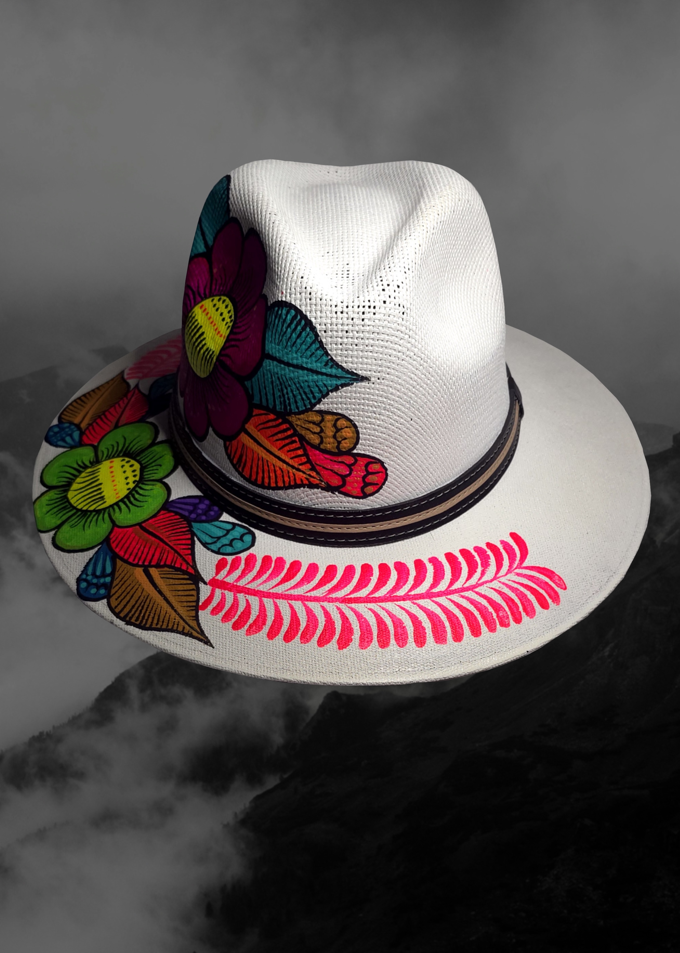 Mexican Artisanal Hand-Painted Hat
