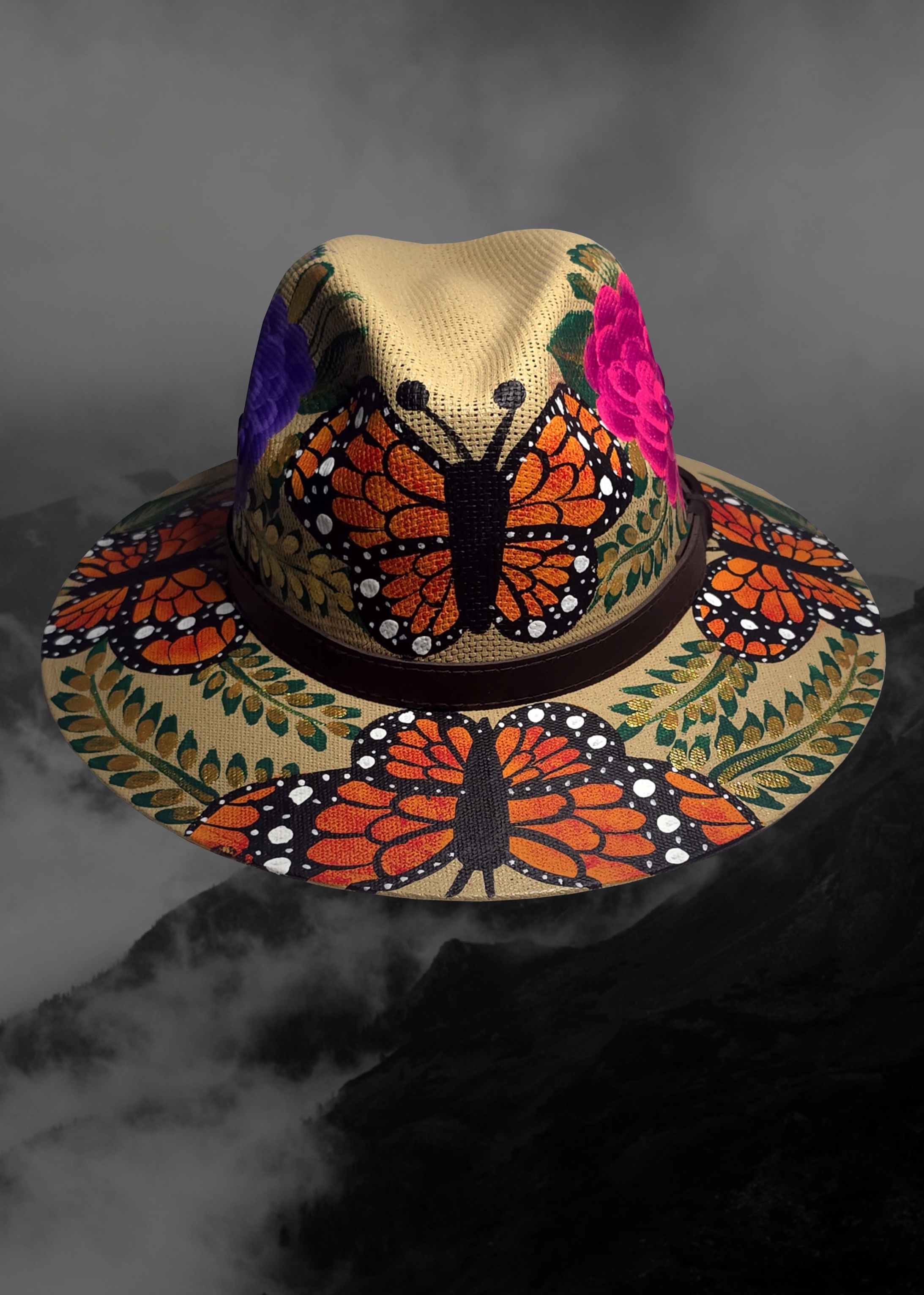 Mexican Artisanal Hand-Painted Hat