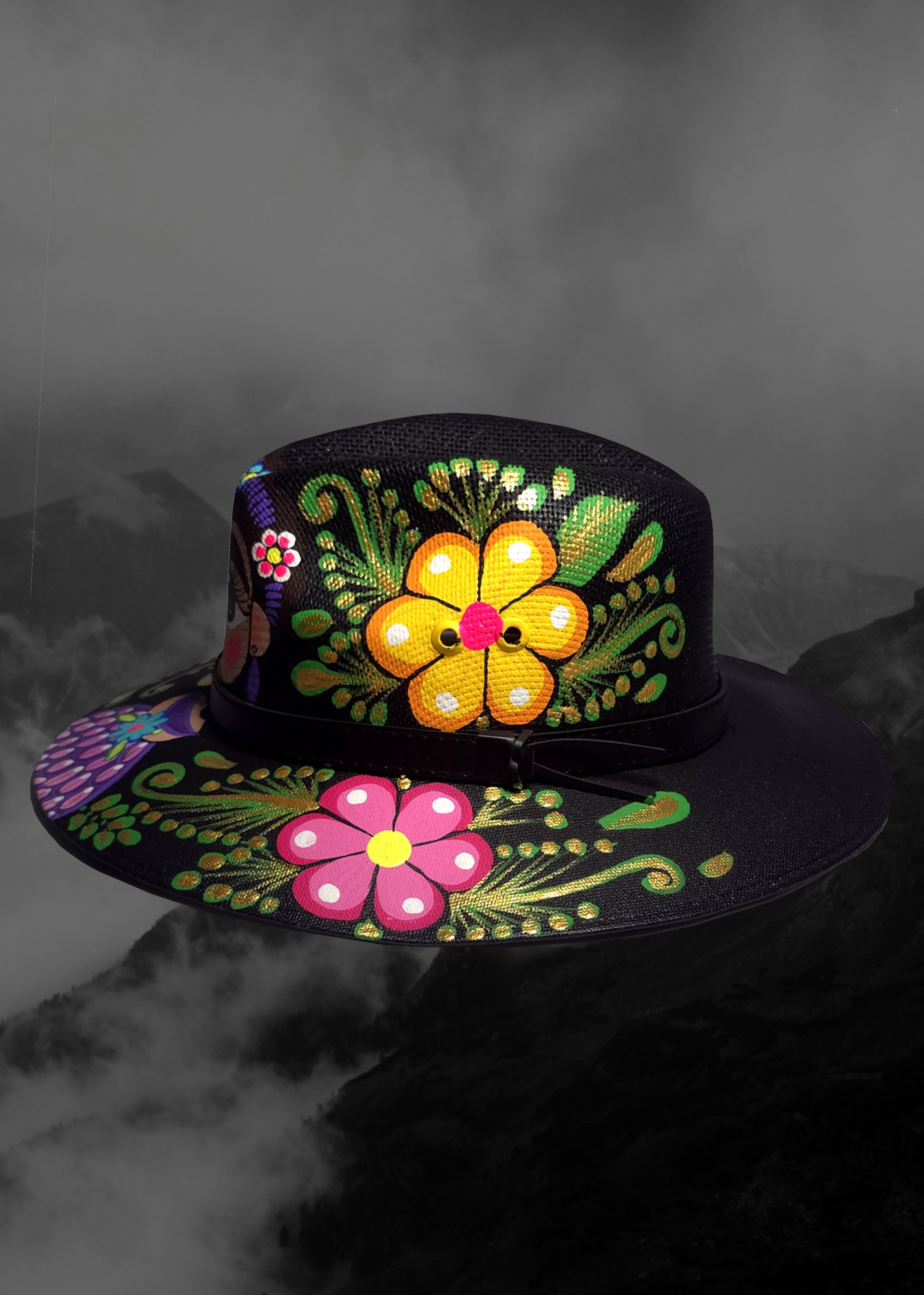 Mexican Artisanal Hand-Painted Hat