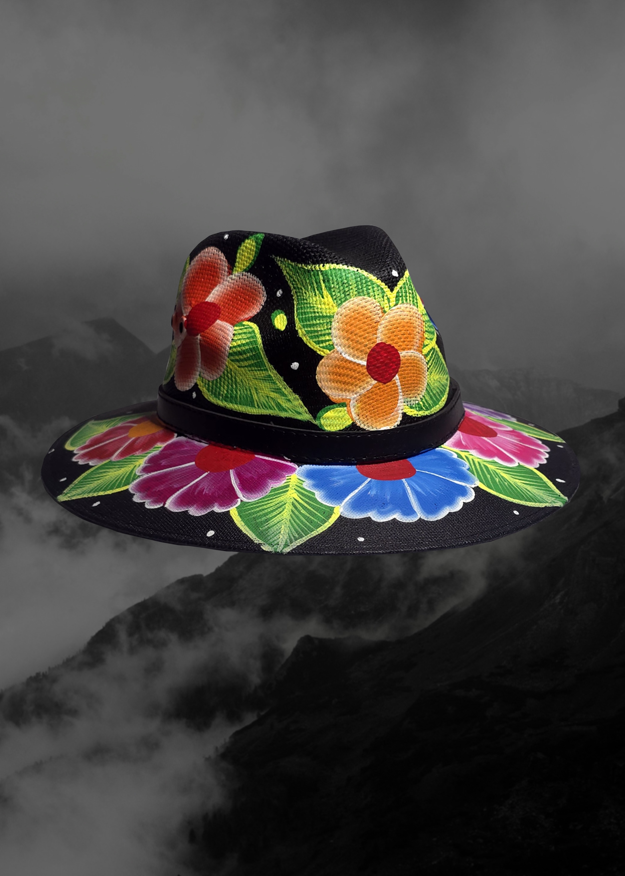 Mexican Artisanal Hand-Painted Hat
