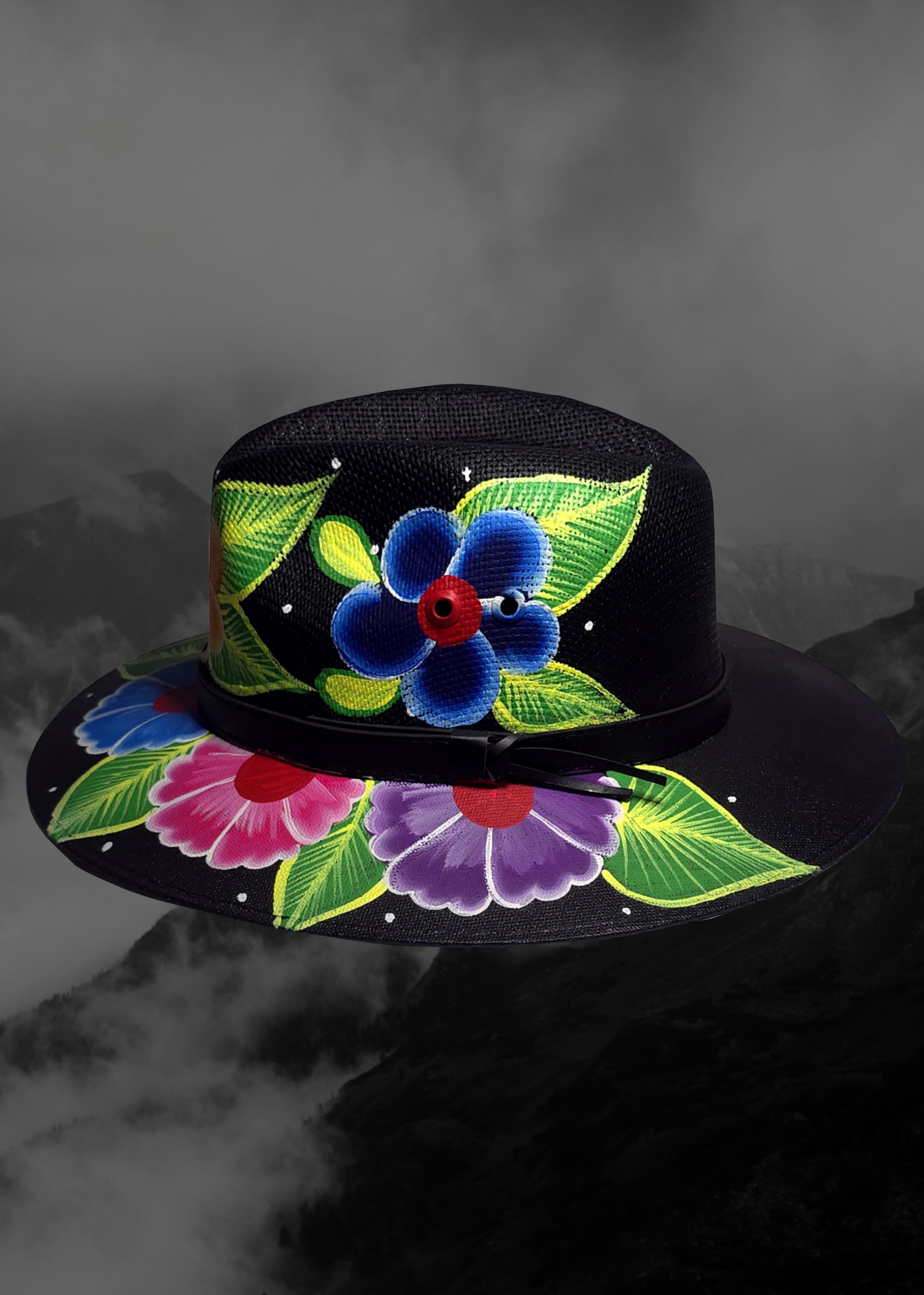 Mexican Artisanal Hand-Painted Hat