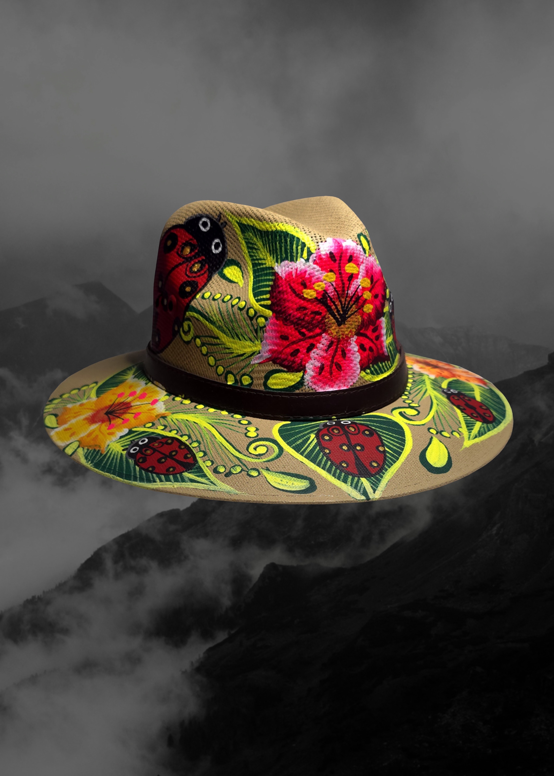 Mexican Artisanal Hand-Painted Hat