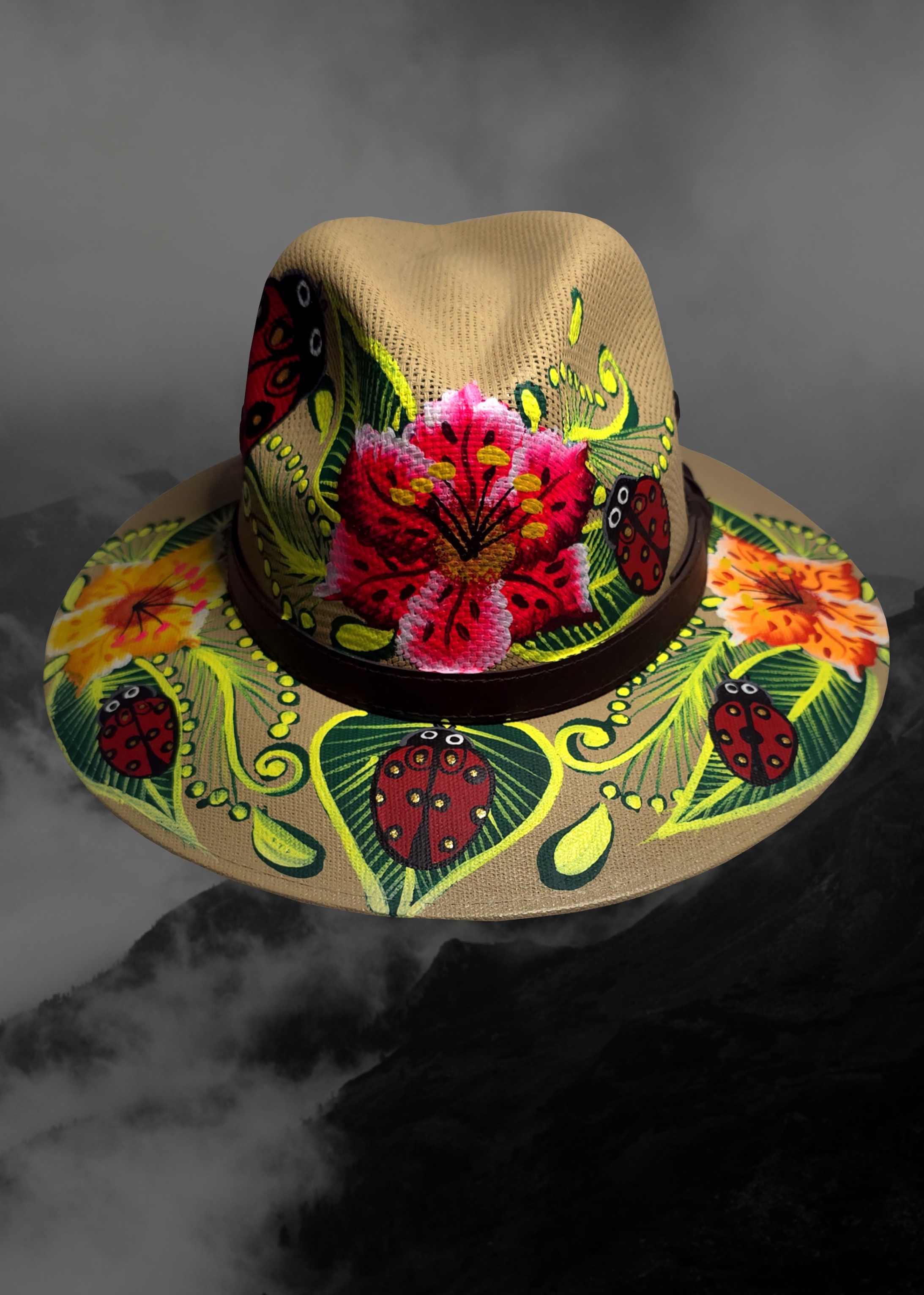 Mexican Artisanal Hand-Painted Hat