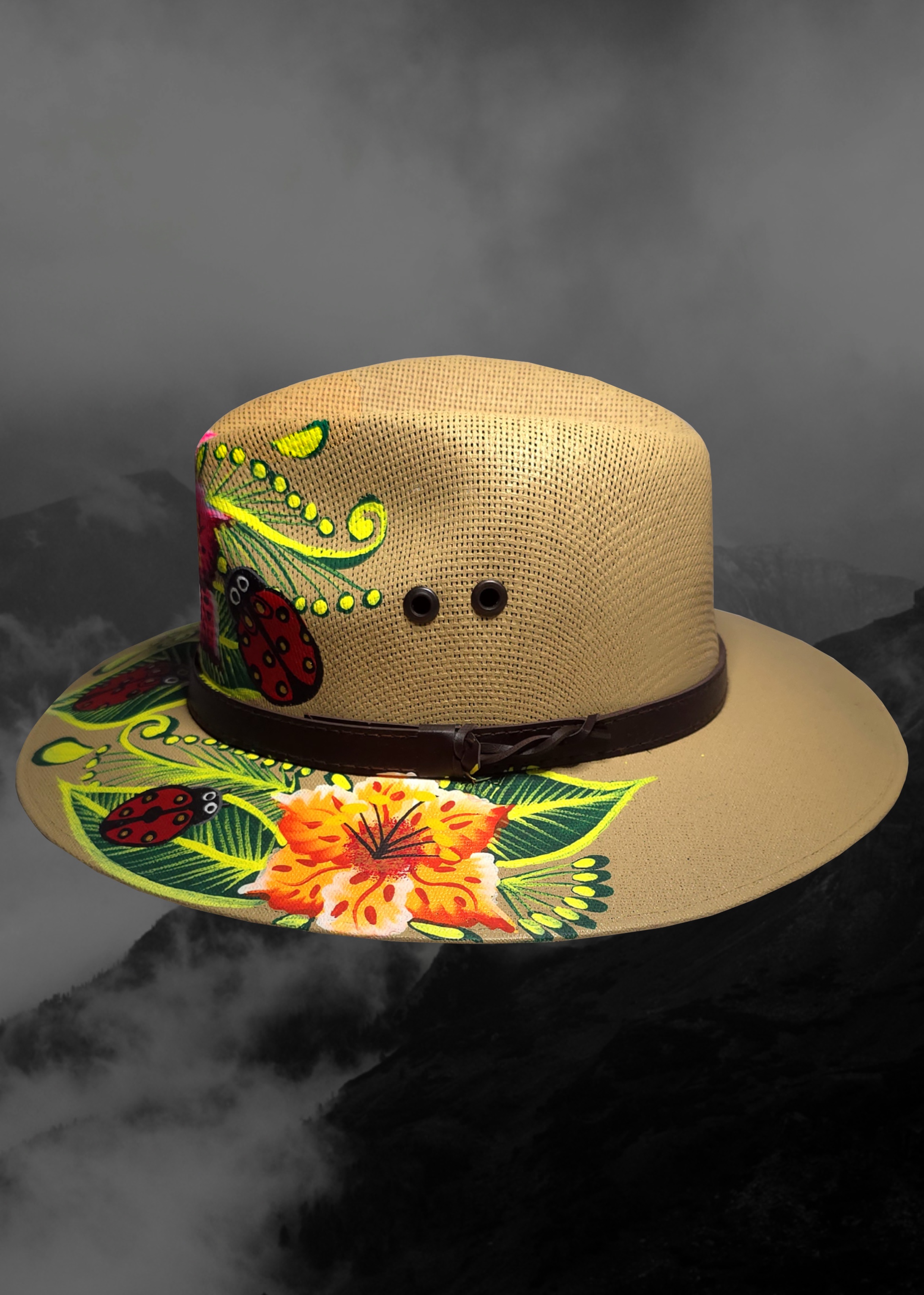 Mexican Artisanal Hand-Painted Hat