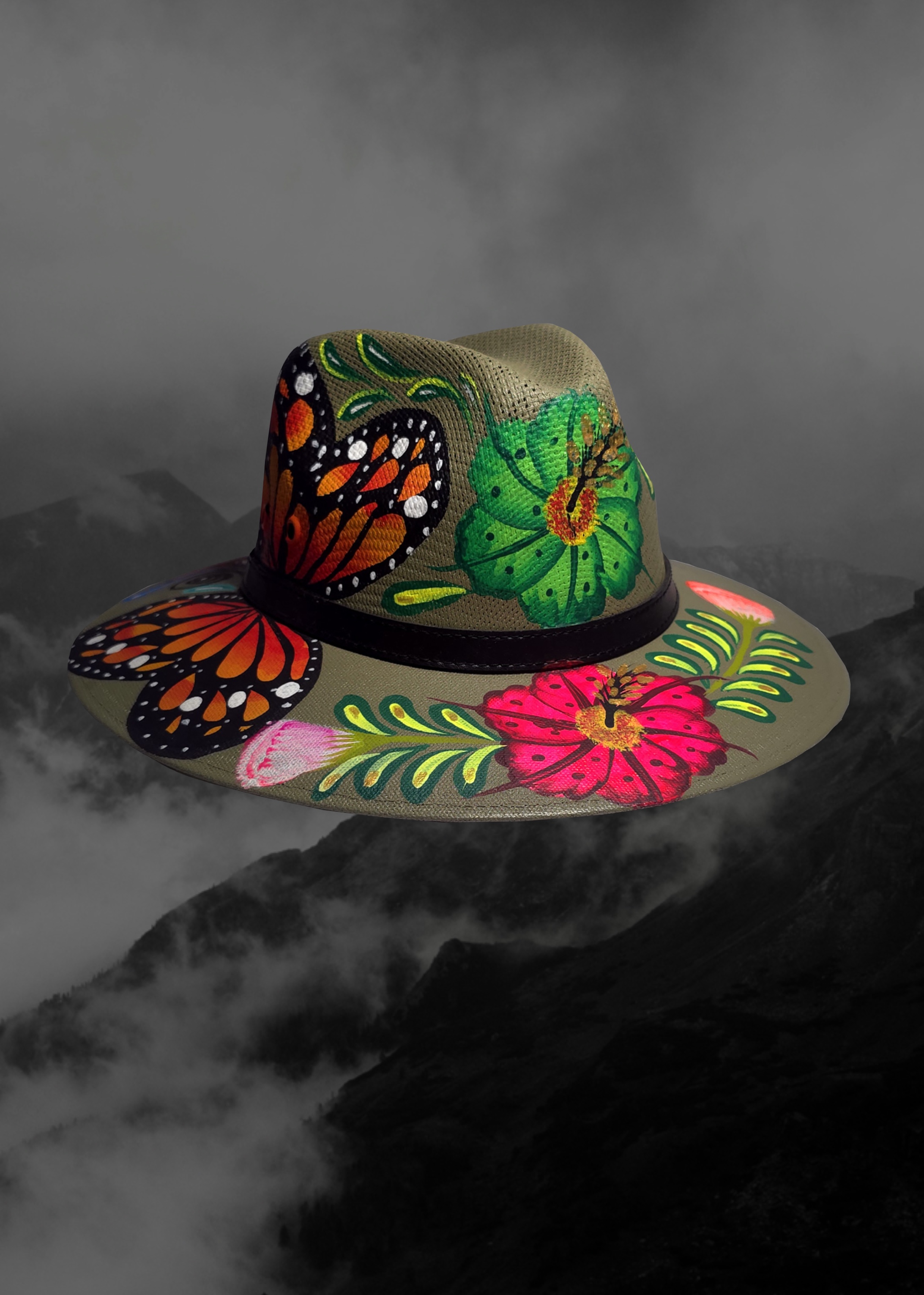 Mexican Artisanal Hand-Painted Hat