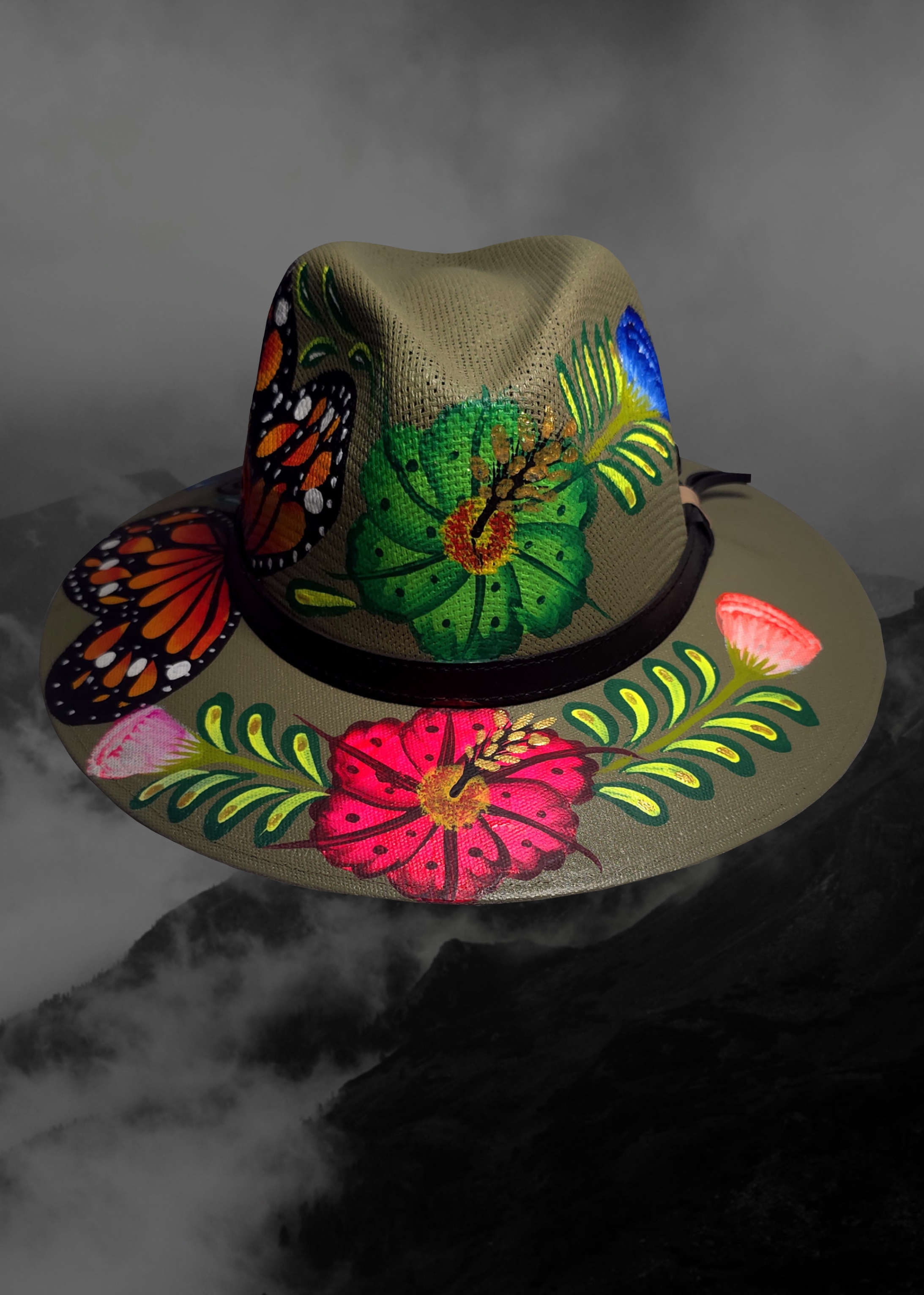 Mexican Artisanal Hand-Painted Hat