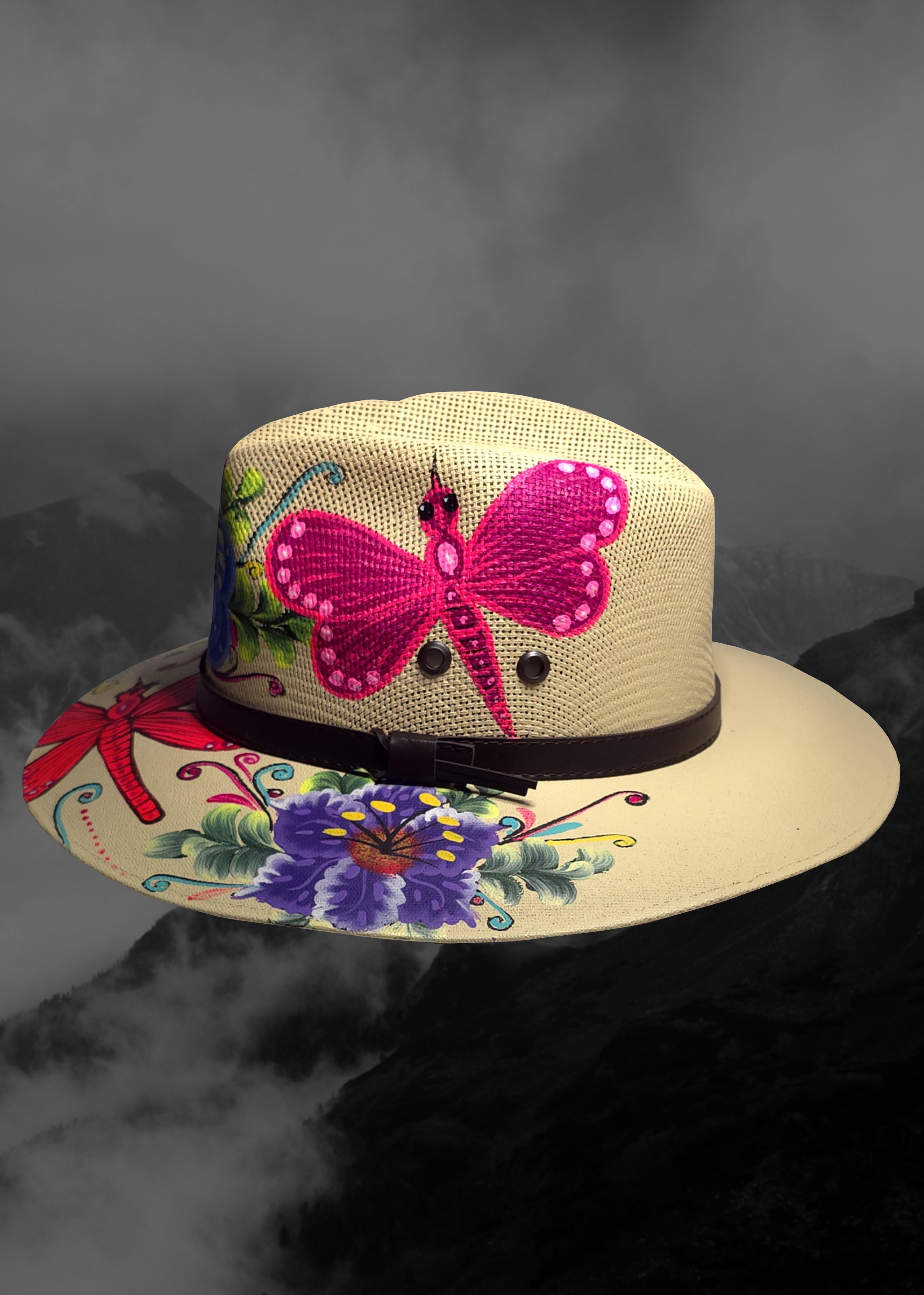 Mexican Artisanal Hand-Painted Hat