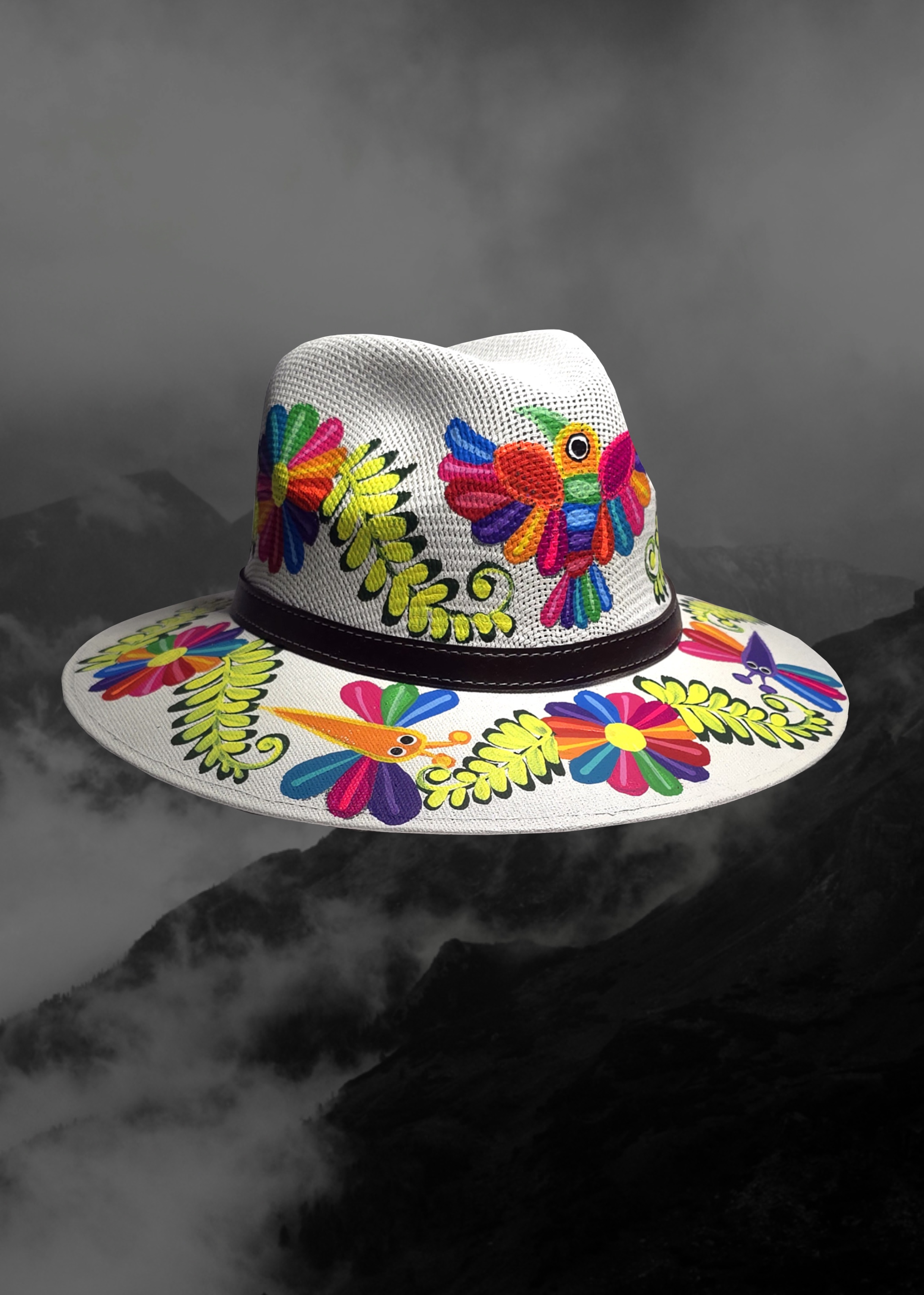 Mexican Artisanal Hand-Painted Hat
